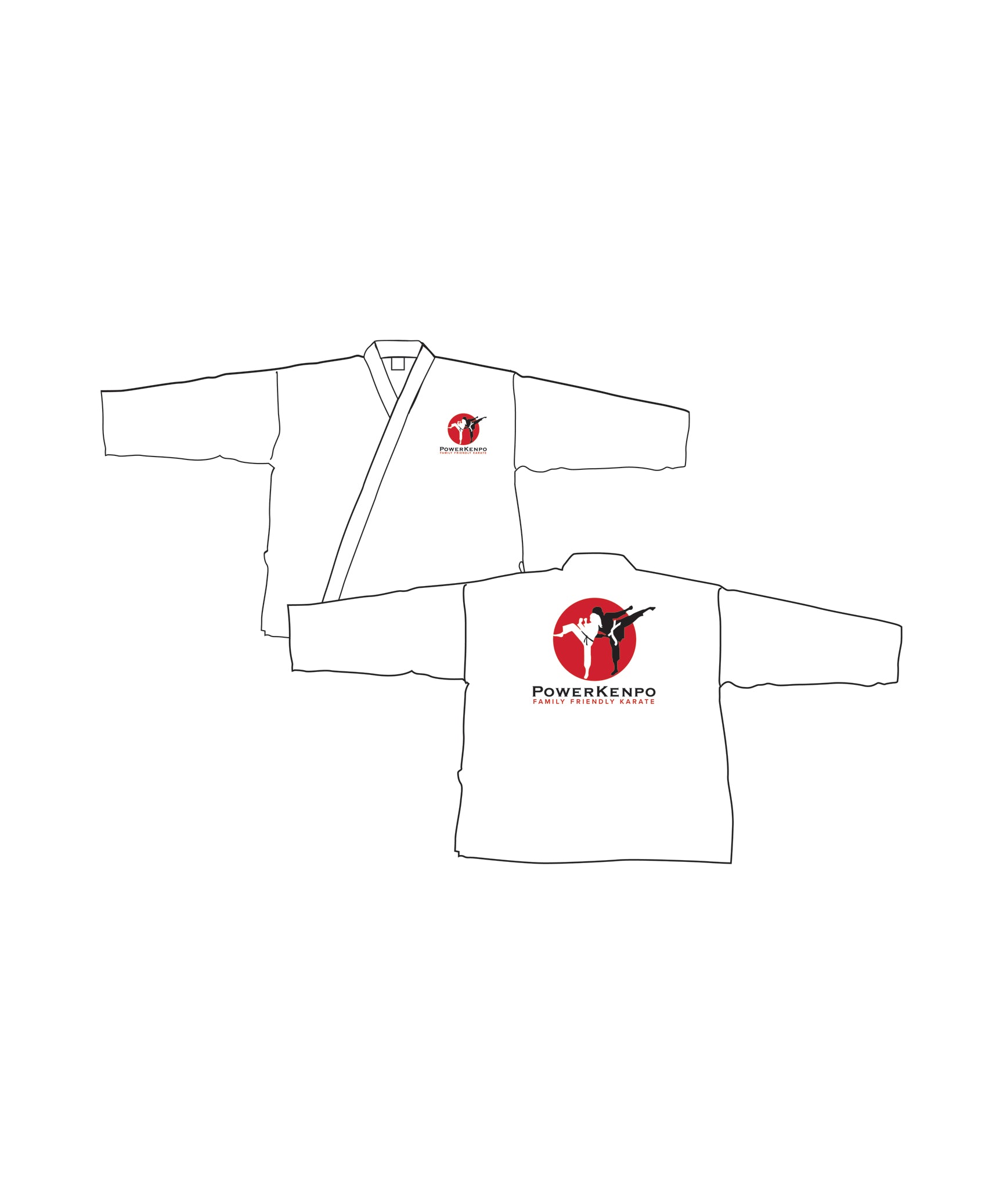 Student Elastic Uniform, White