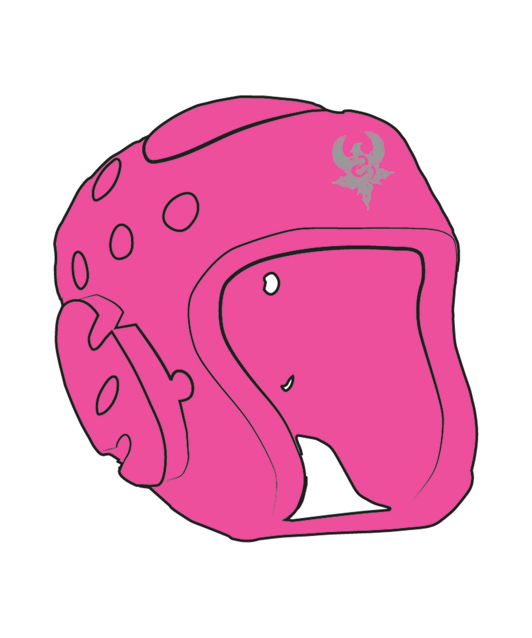 Century Headgear Custom, Neon Pink