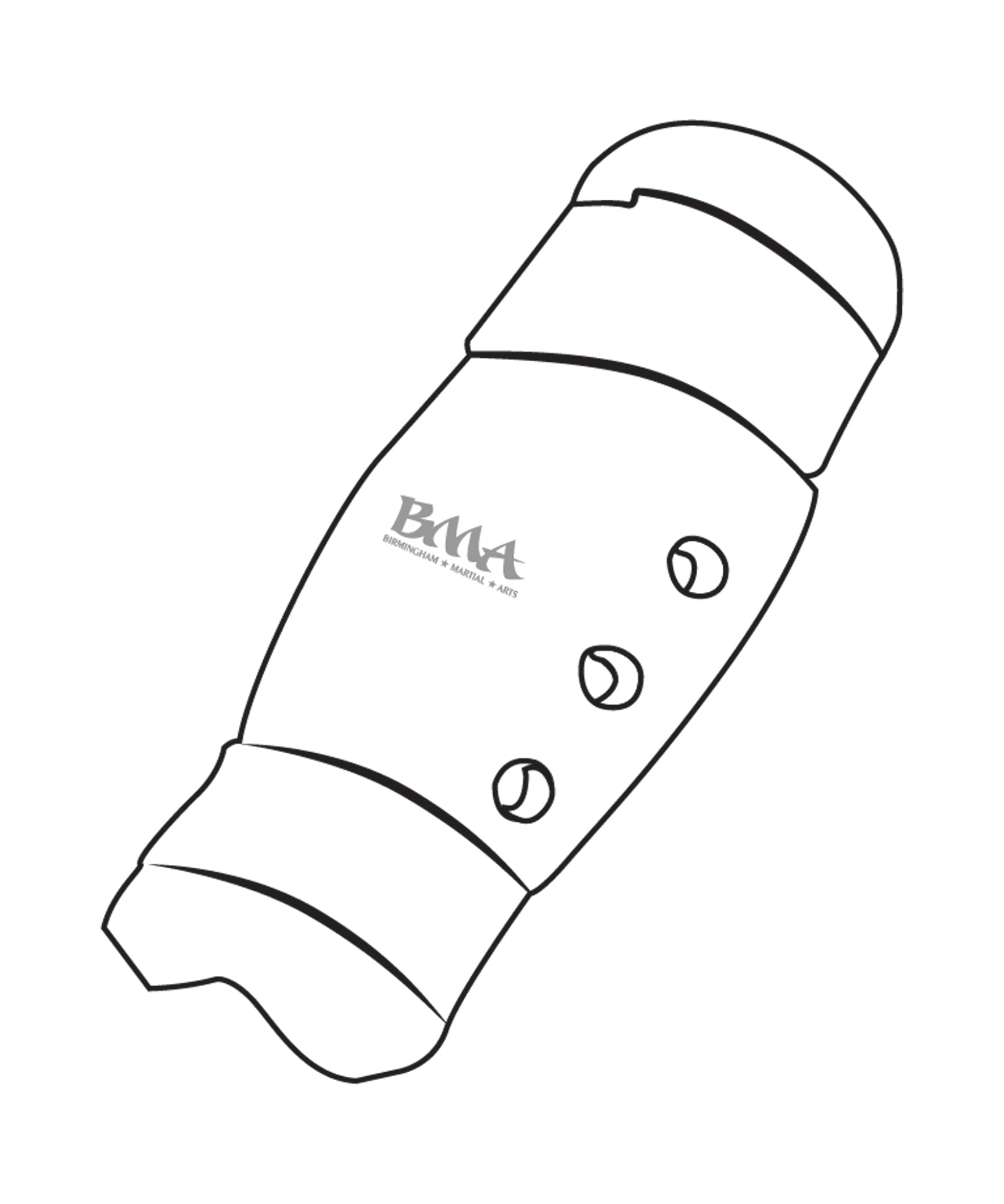 Shin Guard Custom, White