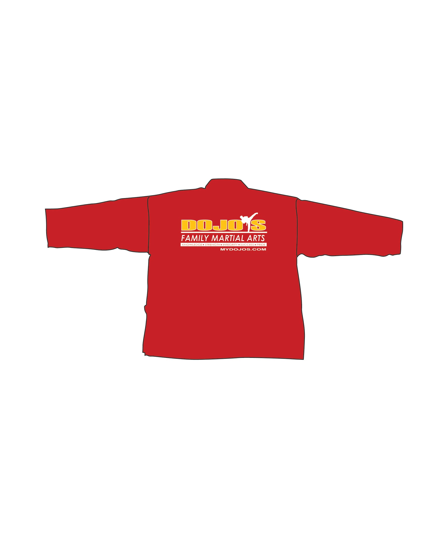 Student Elastic Uniform, Red