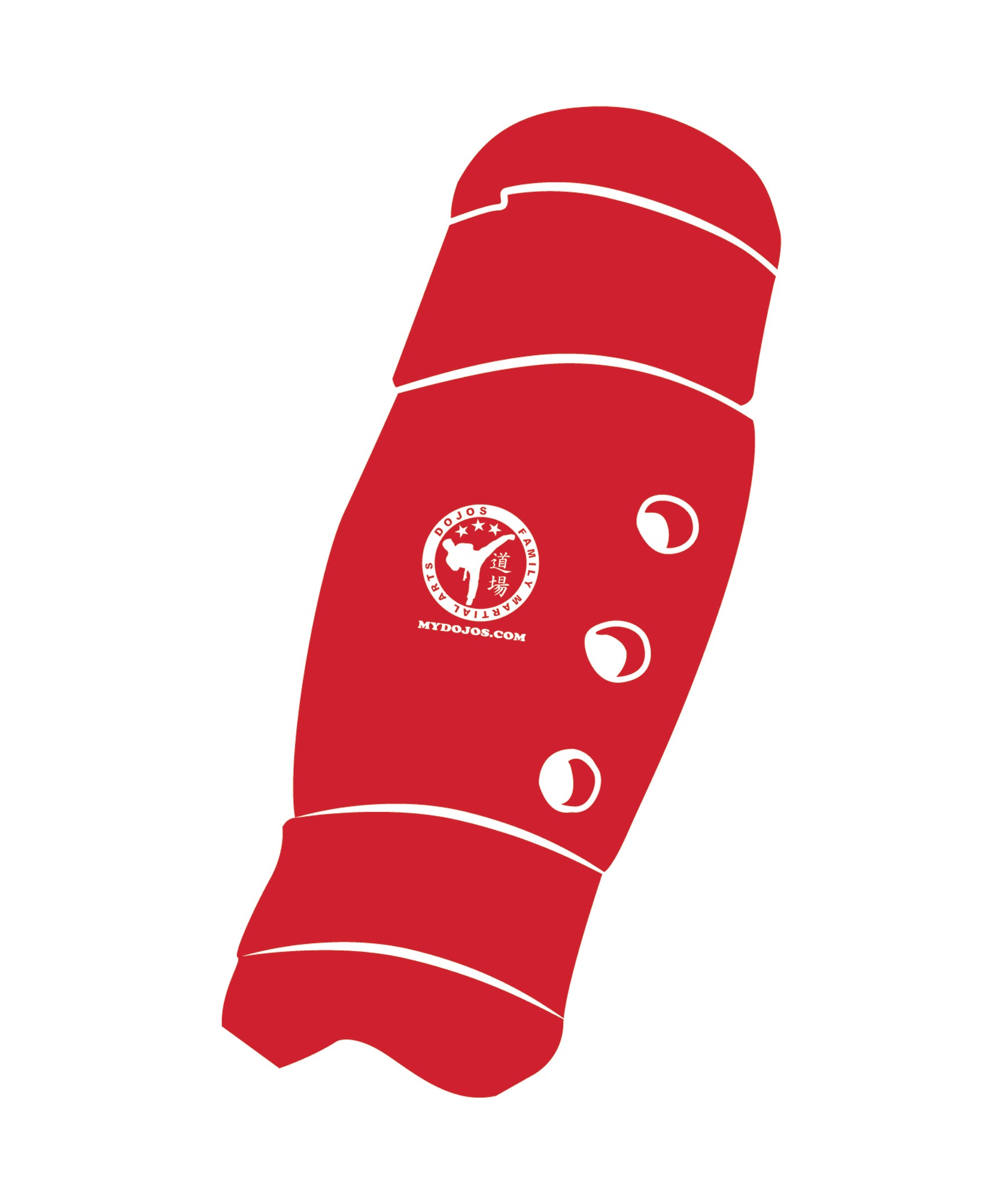 Shin Guard Custom, Red