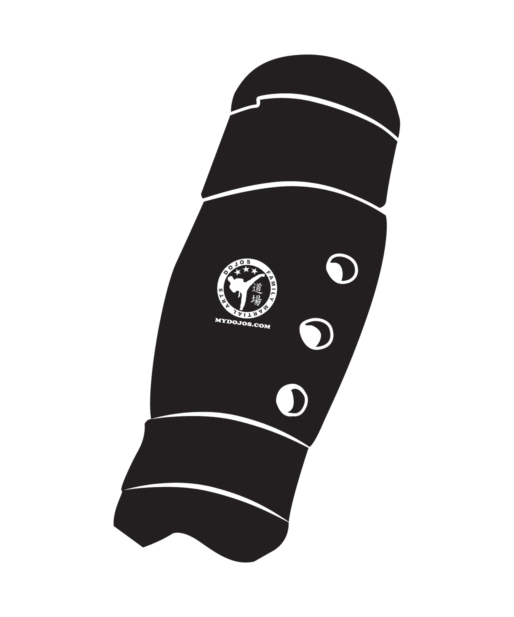 Shin Guard Custom, Black