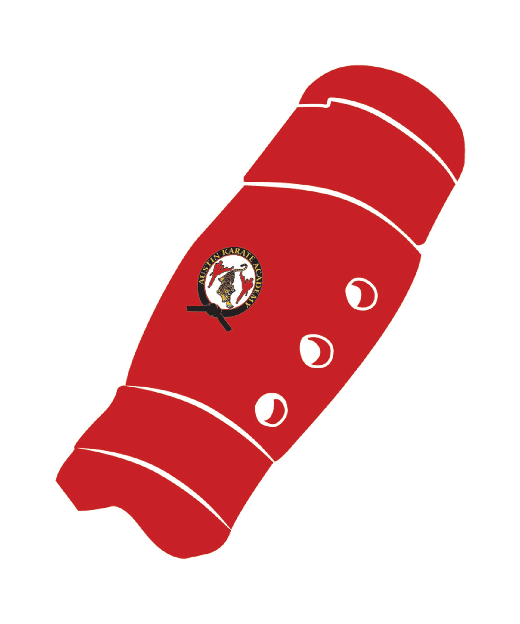 Shin Guard Custom, Red