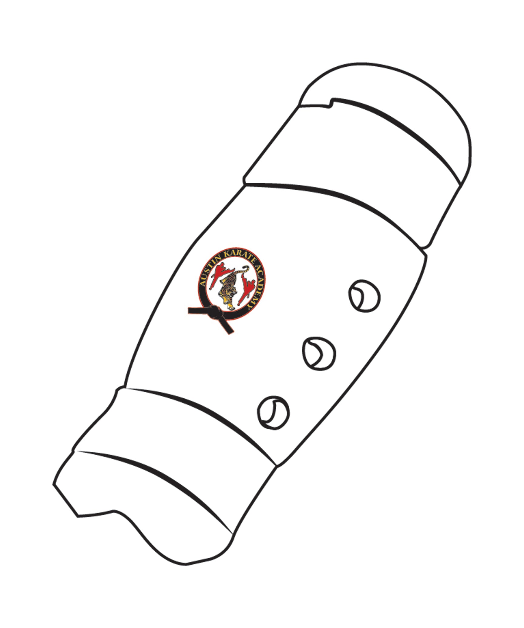 Shin Guard Custom, White