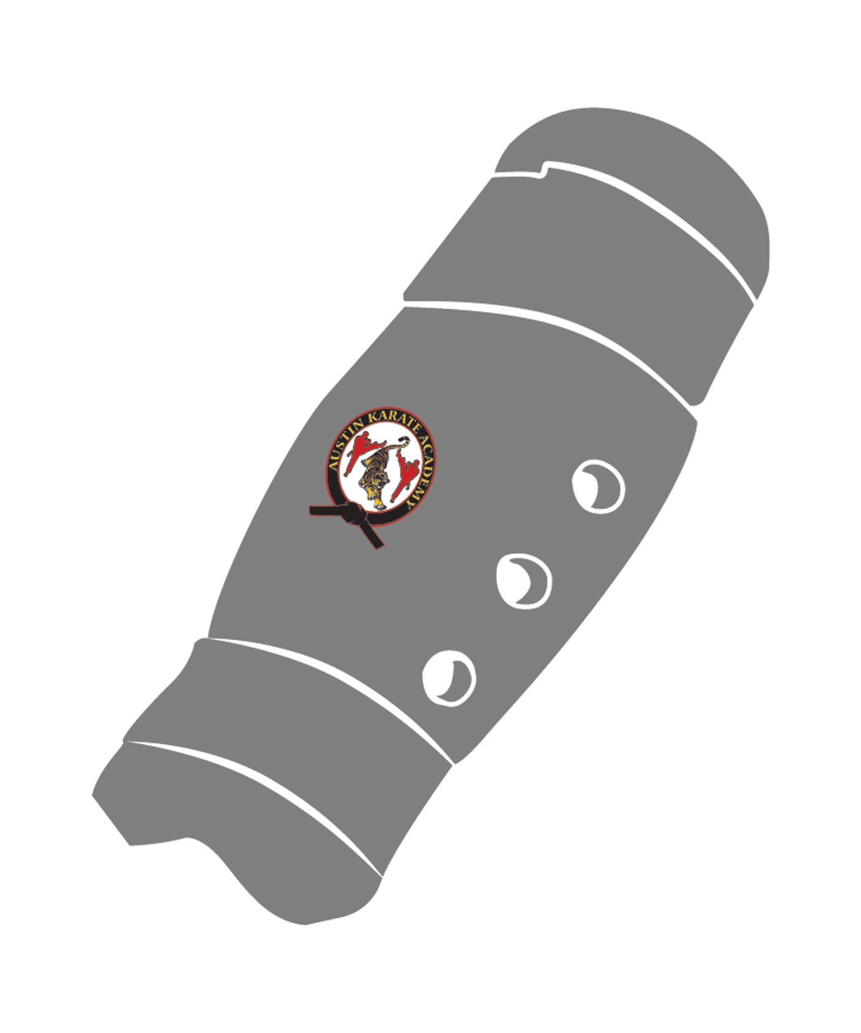 Shin Guard Custom, Grey