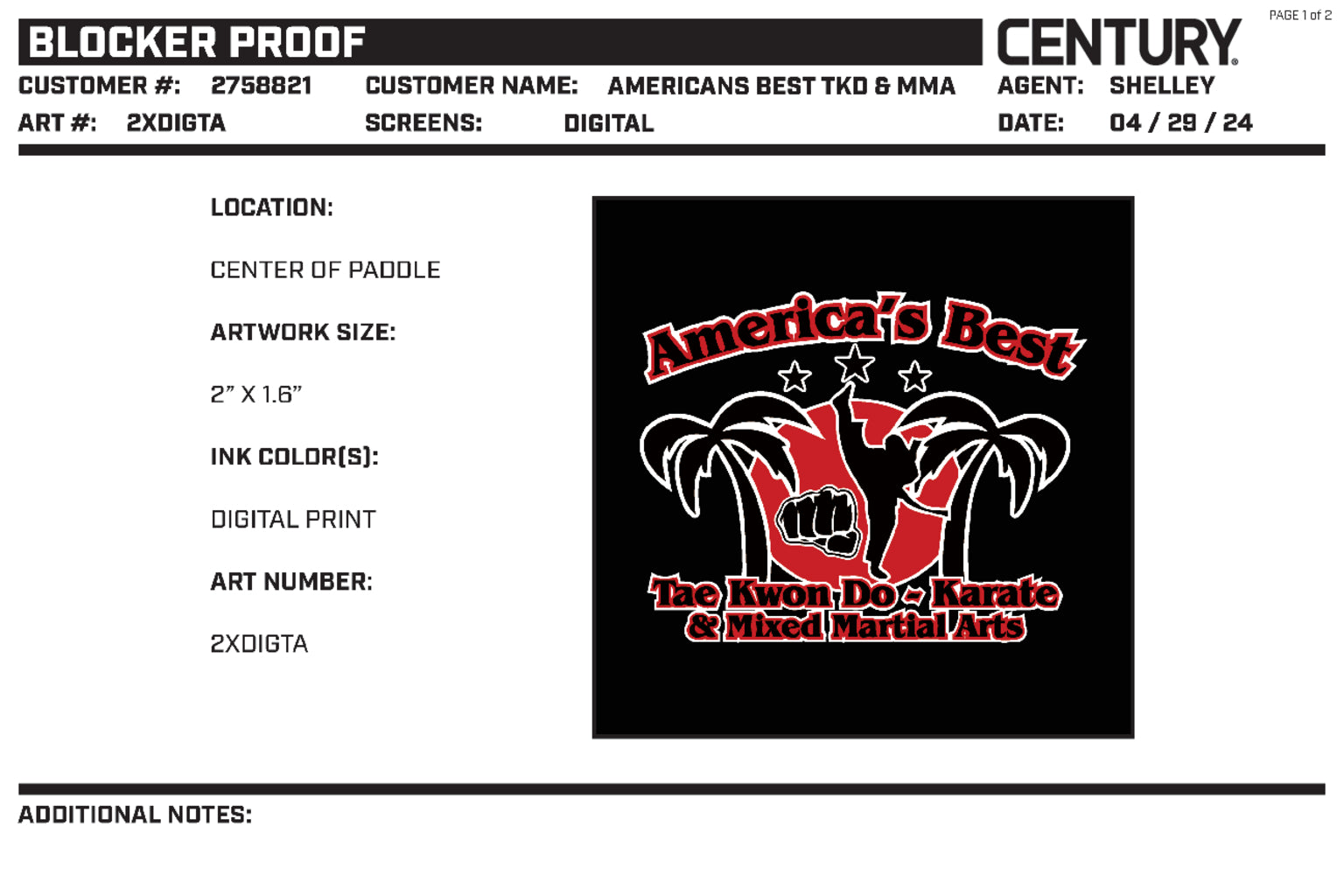 CUSTOM SINGLE BLOCKER, Black