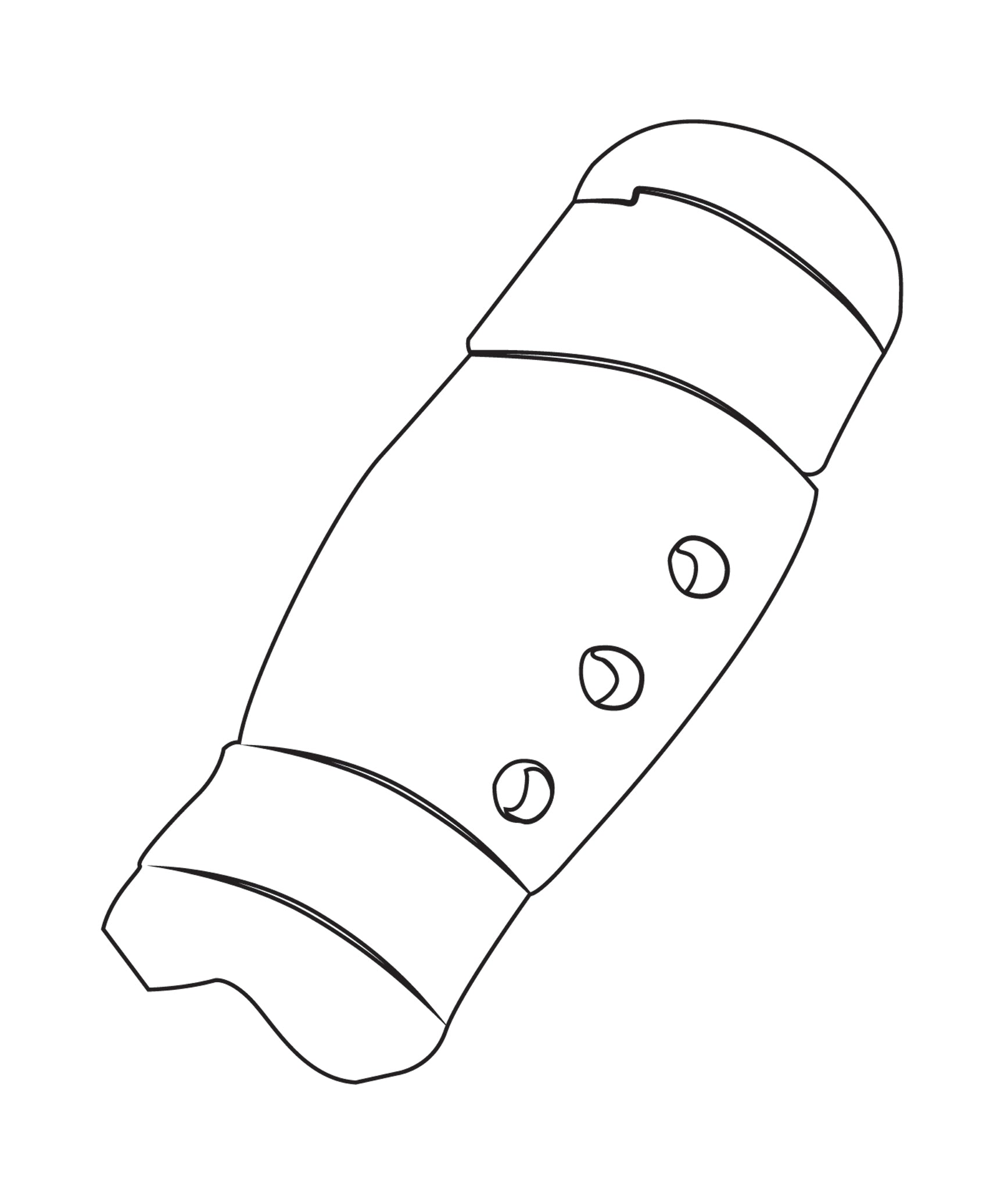 Shin Guard Custom, White