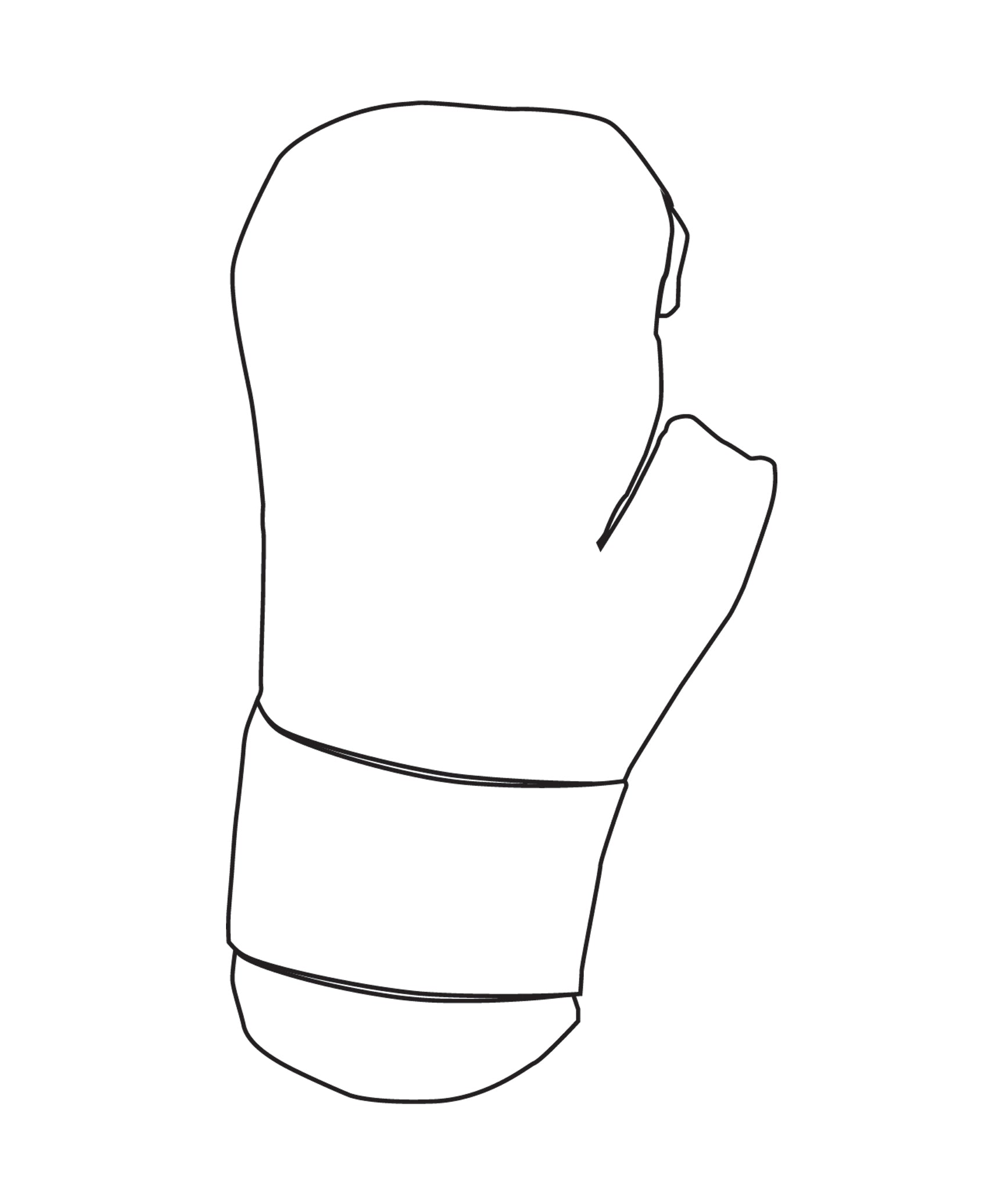 Century Glove Blank, White