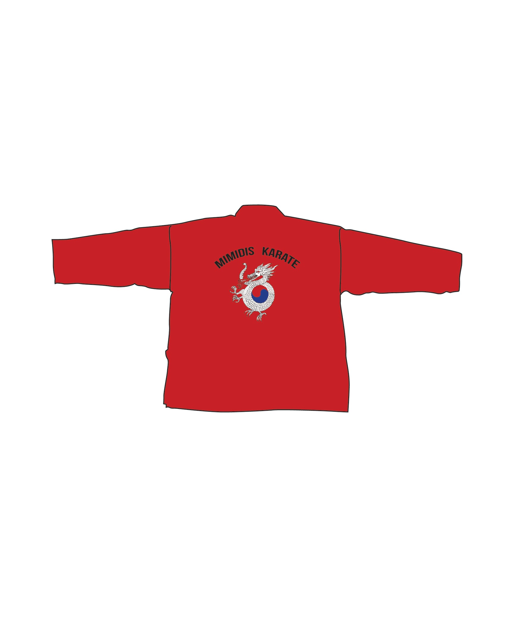 Lightweight Student Uniform, Red