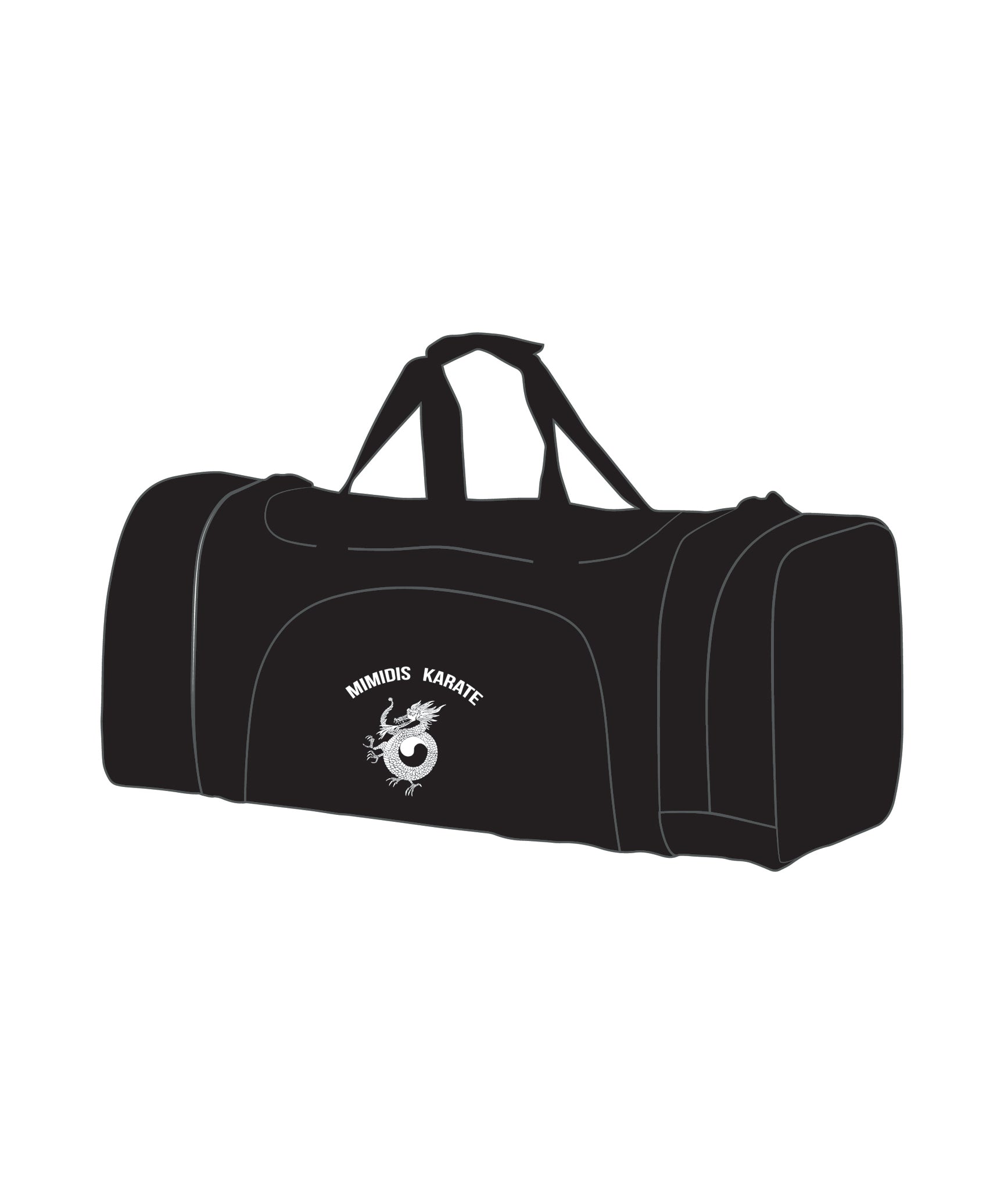 CUSTOM DUFFEL BAG BLACK, Black