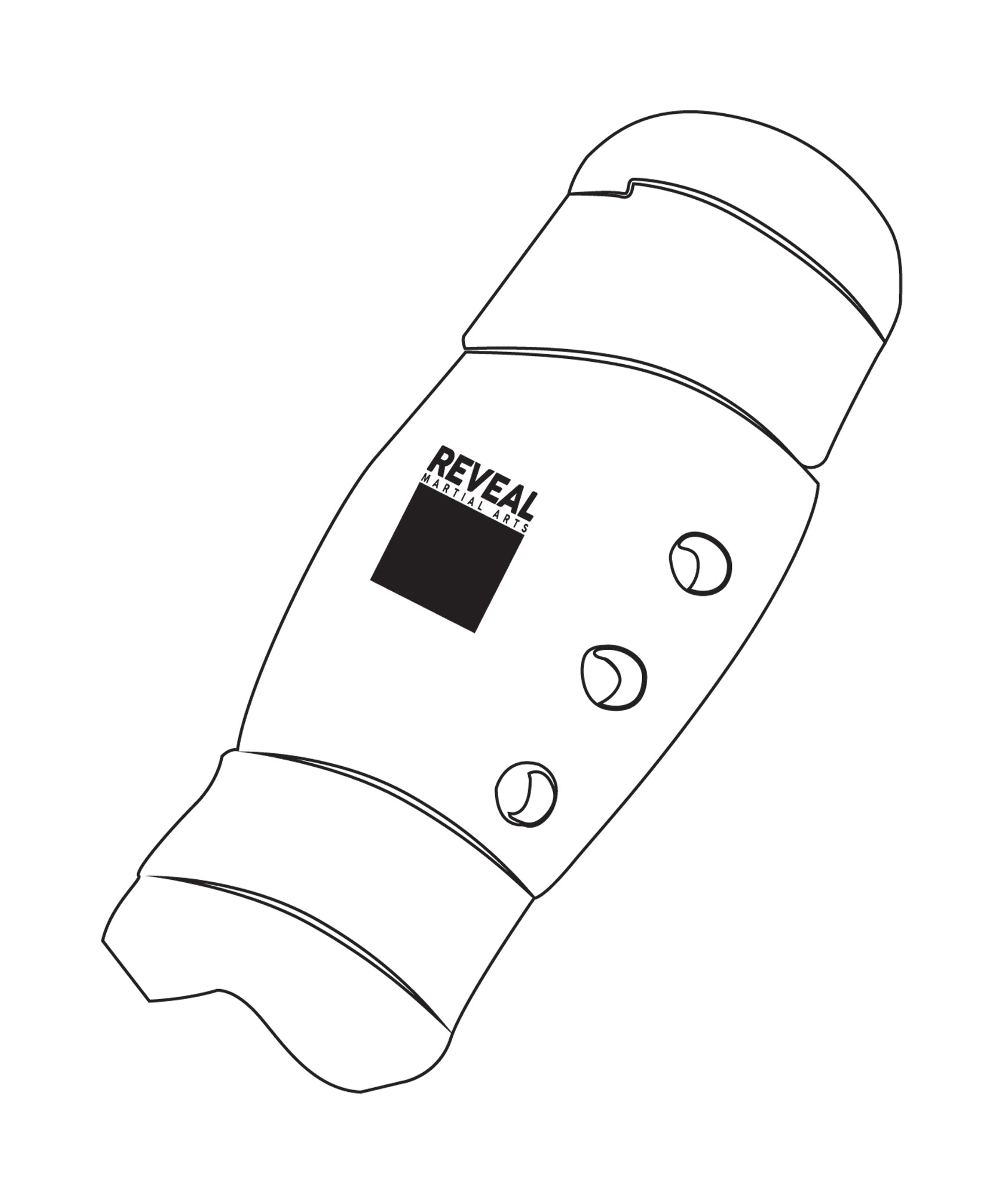 Shin Guard Custom, White