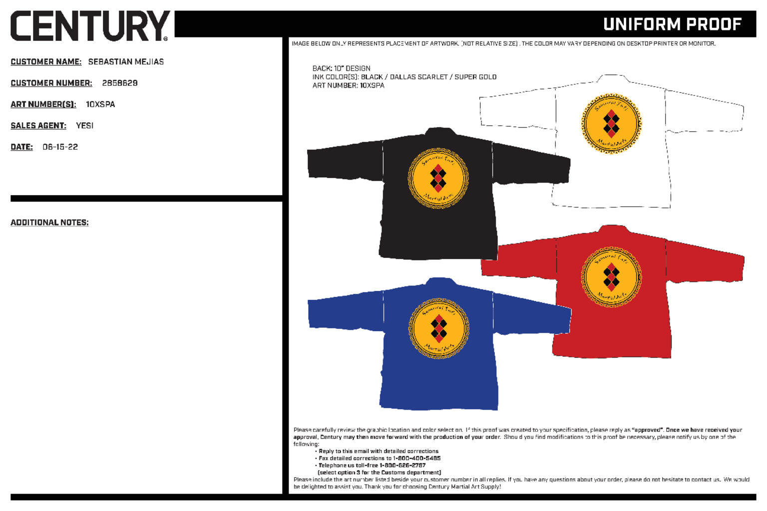 Lightweight Student Uniform, Black