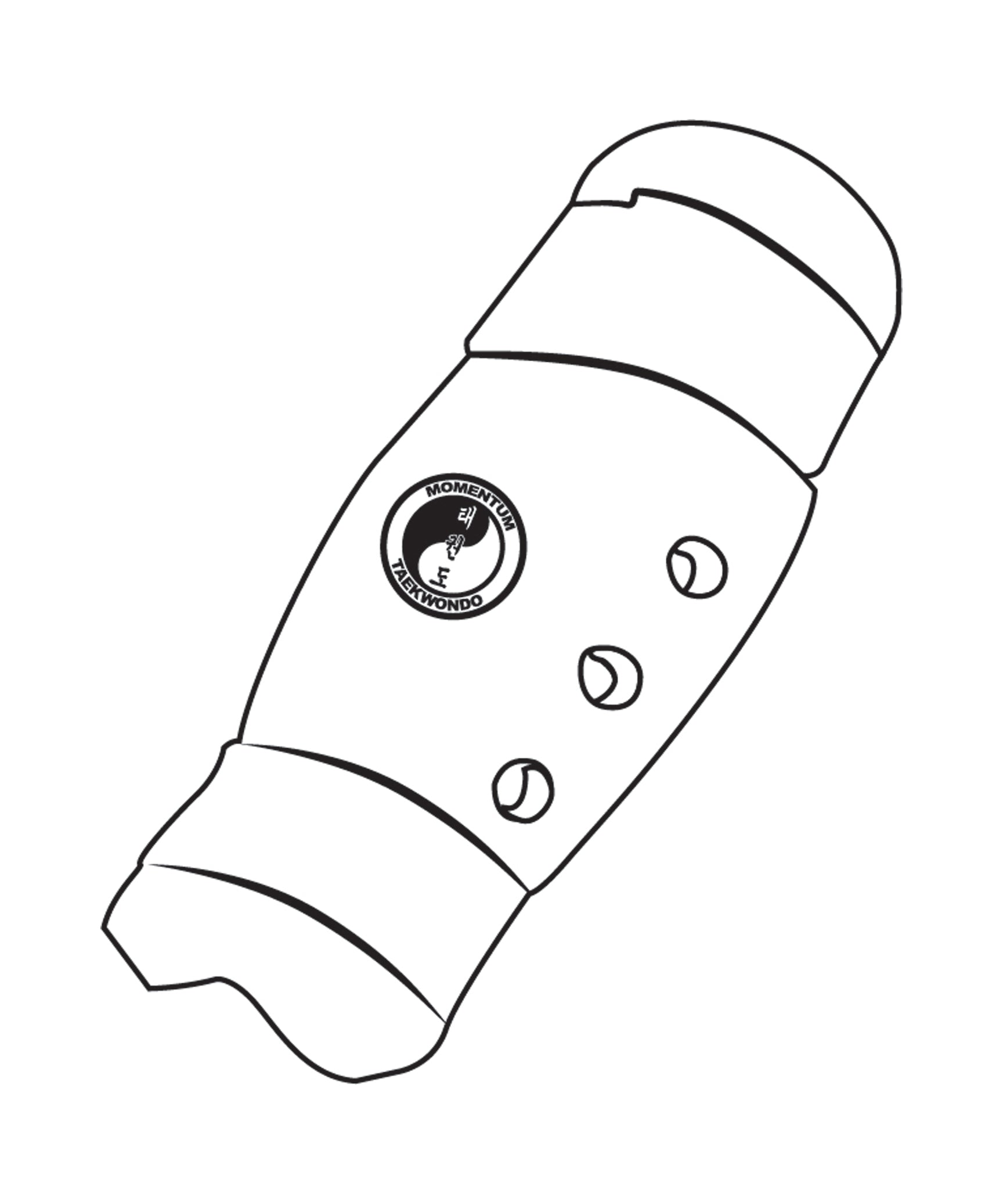 Shin Guard Custom, White