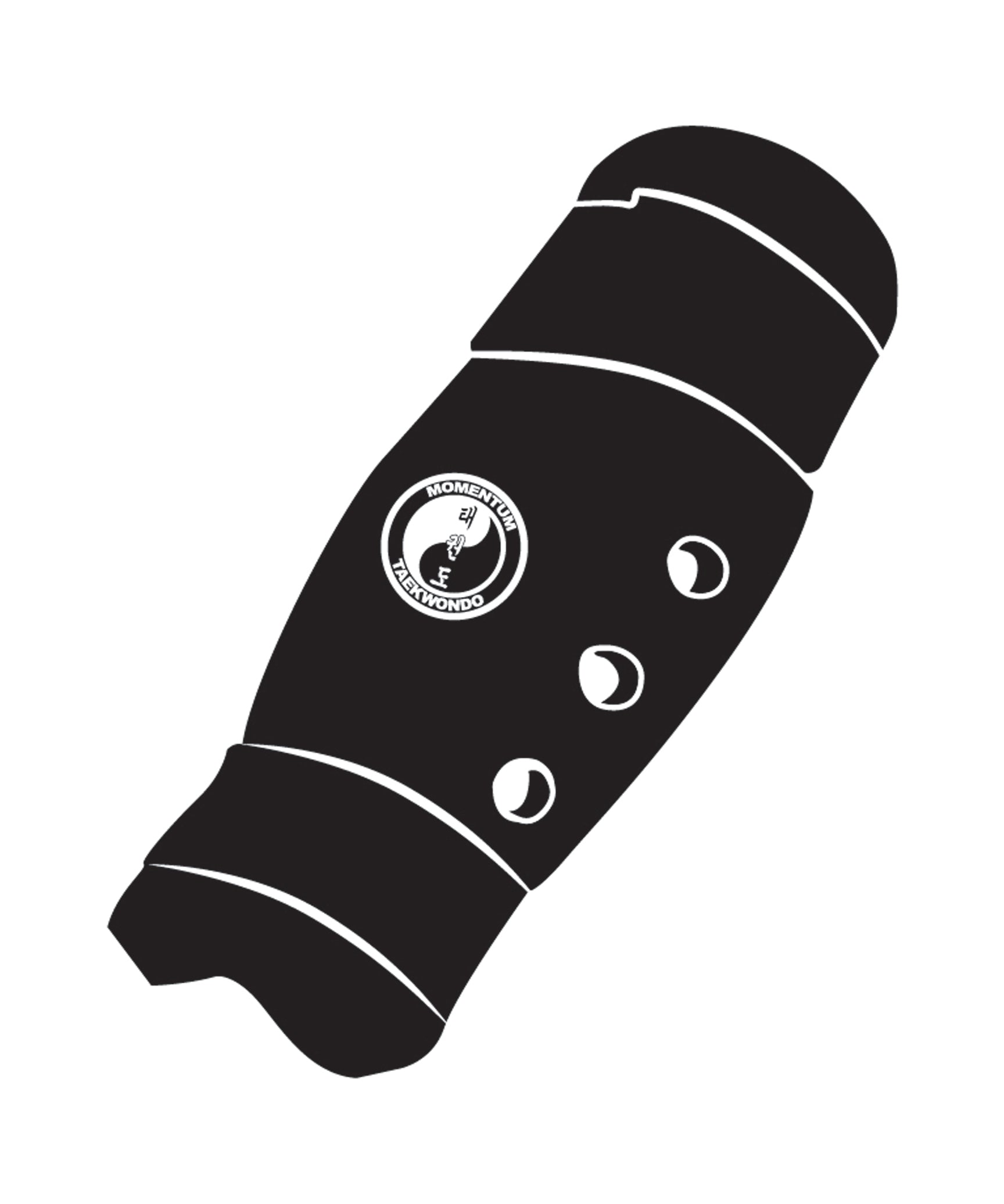 Shin Guard Custom, Black