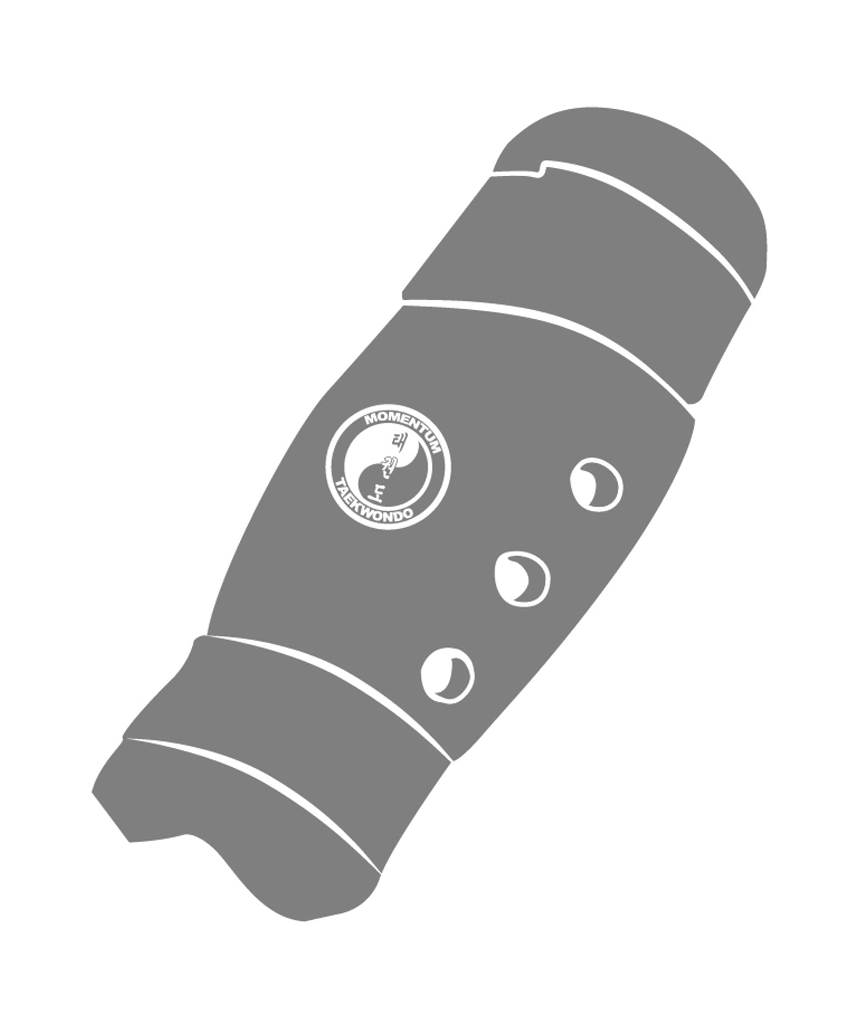 Shin Guard Custom, Grey