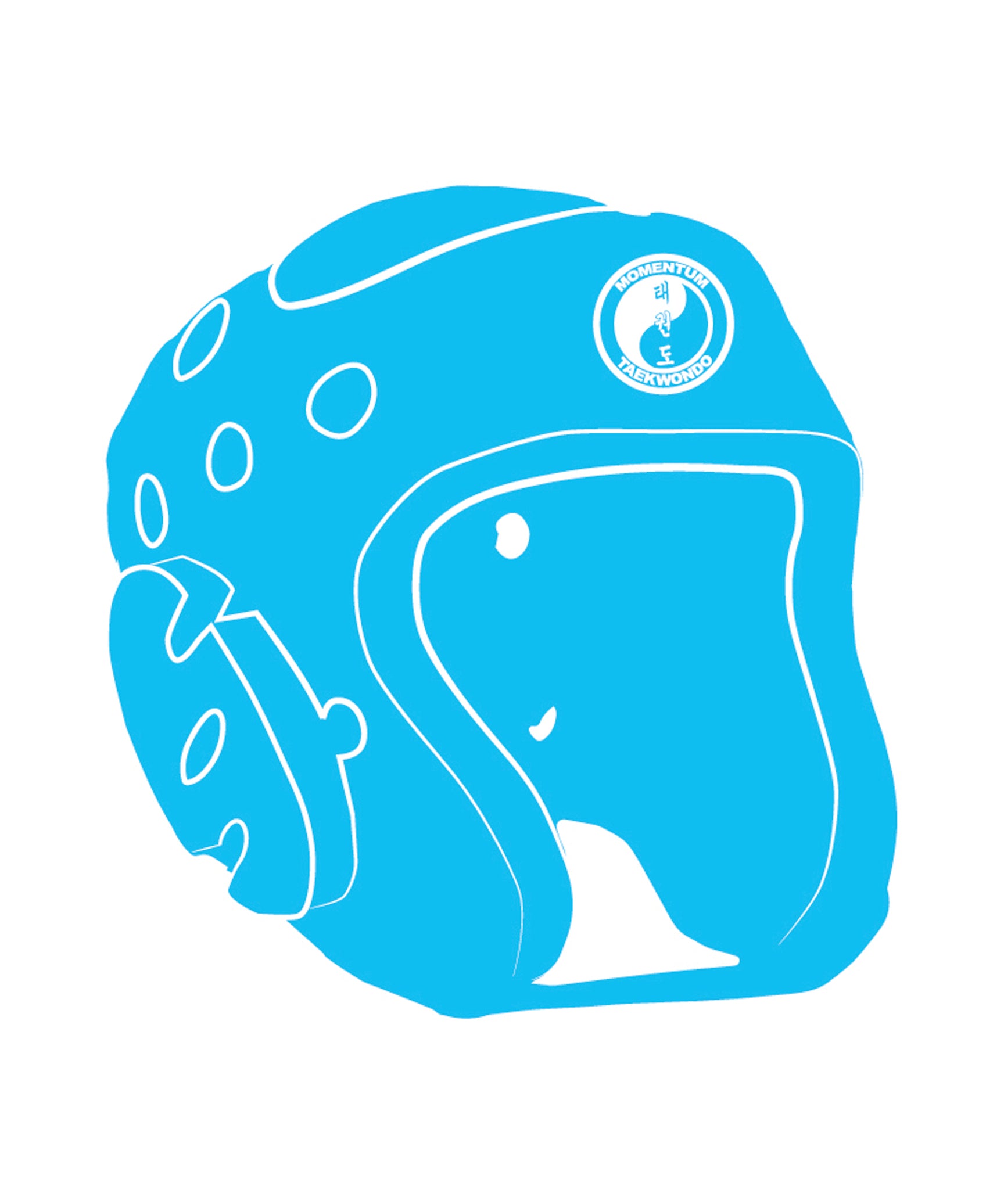 Century Headgear Custom, Neon Blue