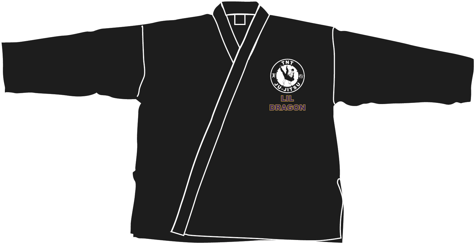 6oz Lightweight Student Jacket Custom, Black