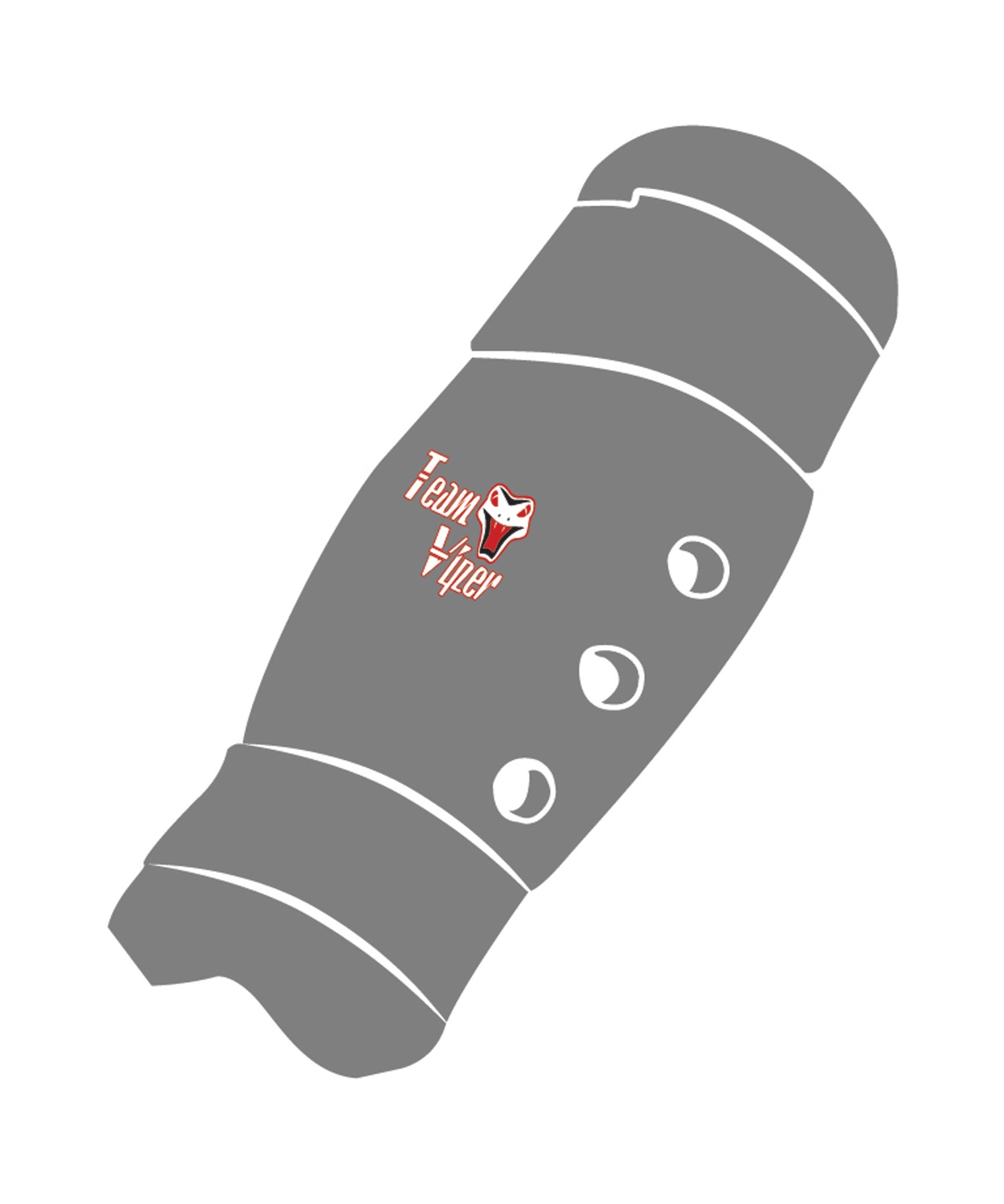 Shin Guard Custom, Grey