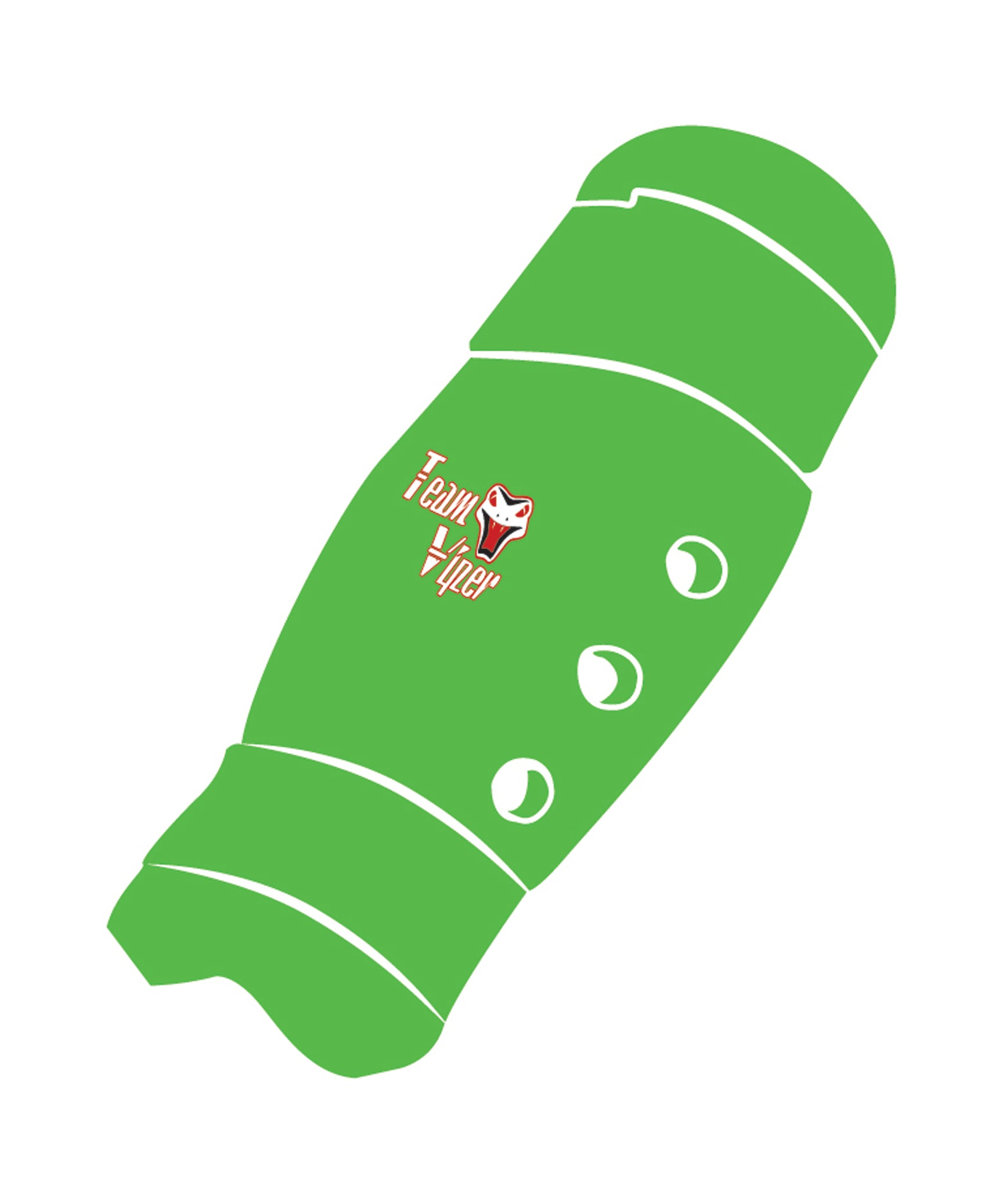 Shin Guard Custom, Neon Green