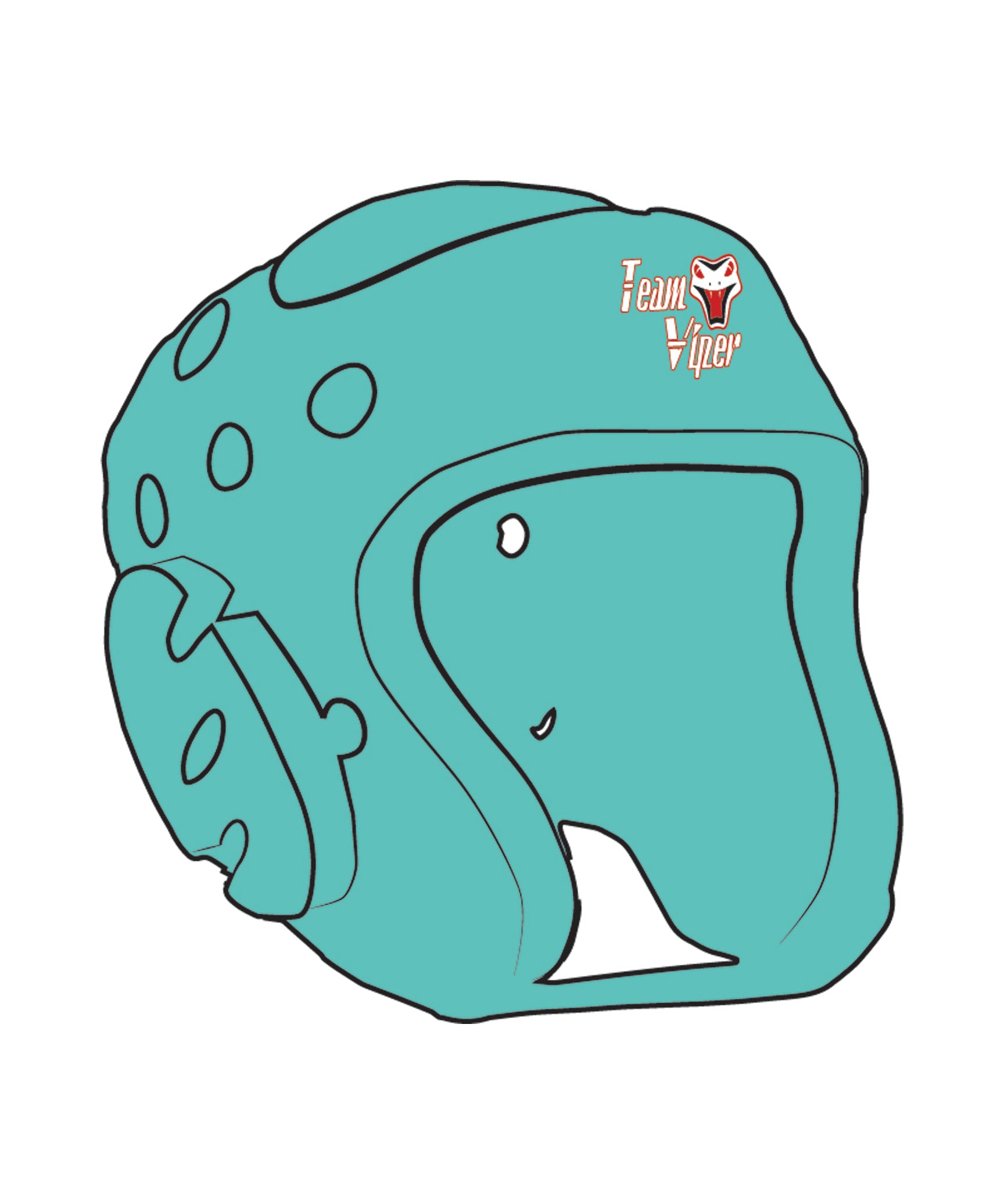 Century Headgear Custom, Teal