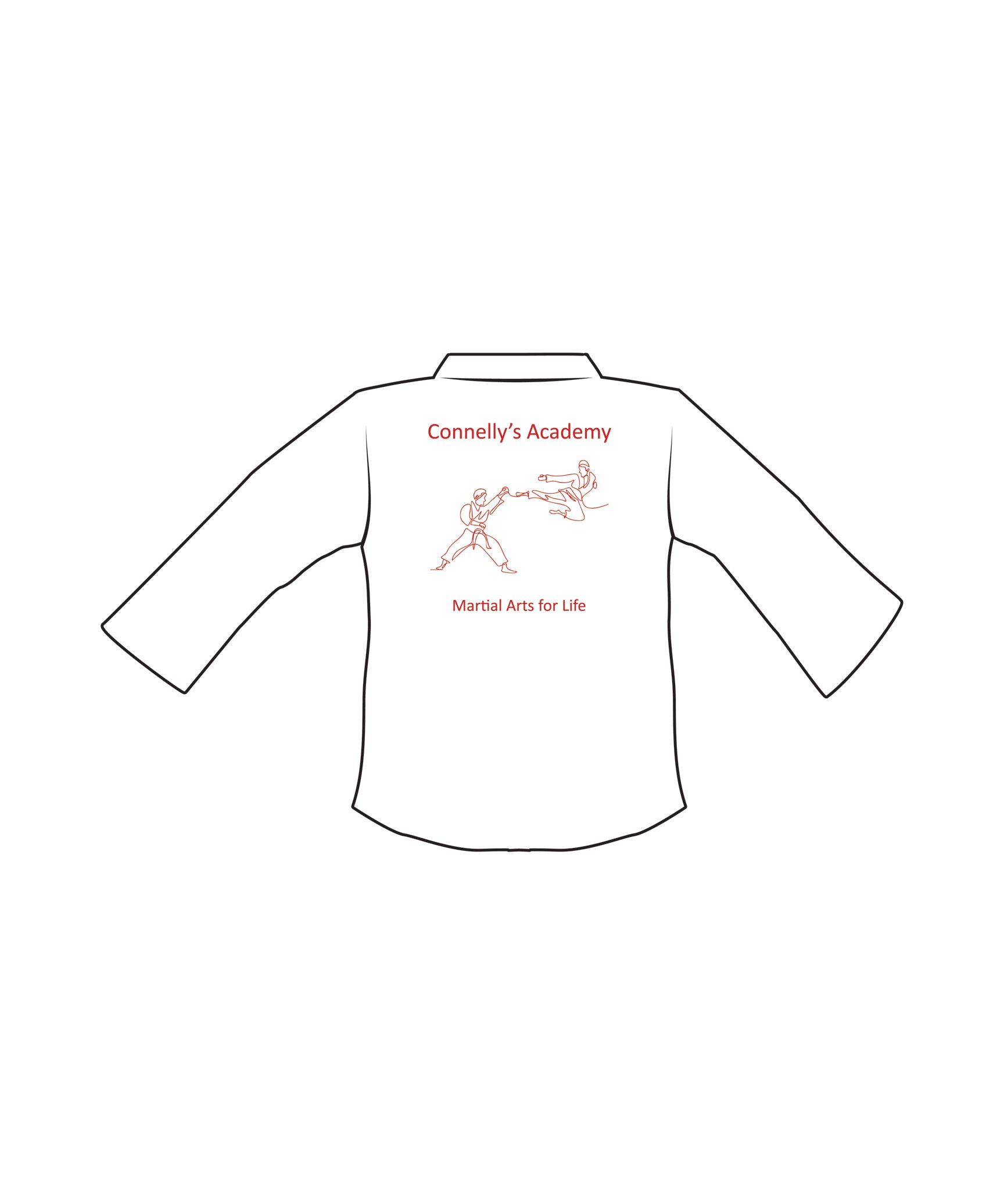 Student Elastic Uniform, White