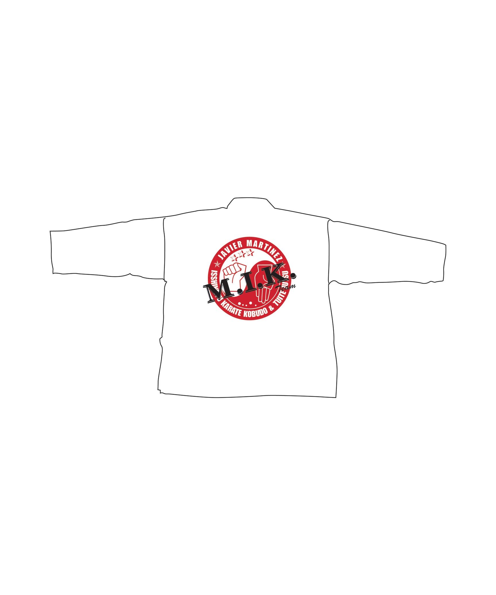 Student Elastic Uniform, White