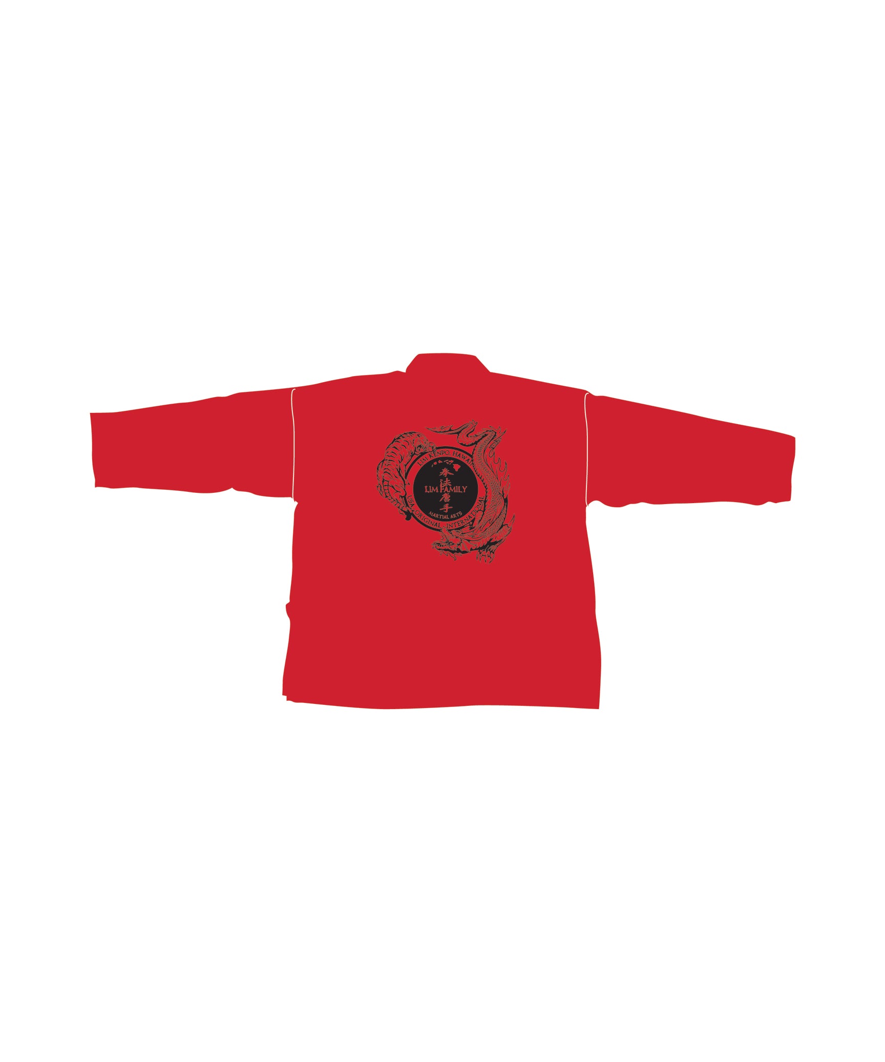 6oz Lightweight Student Jacket Custom, Red