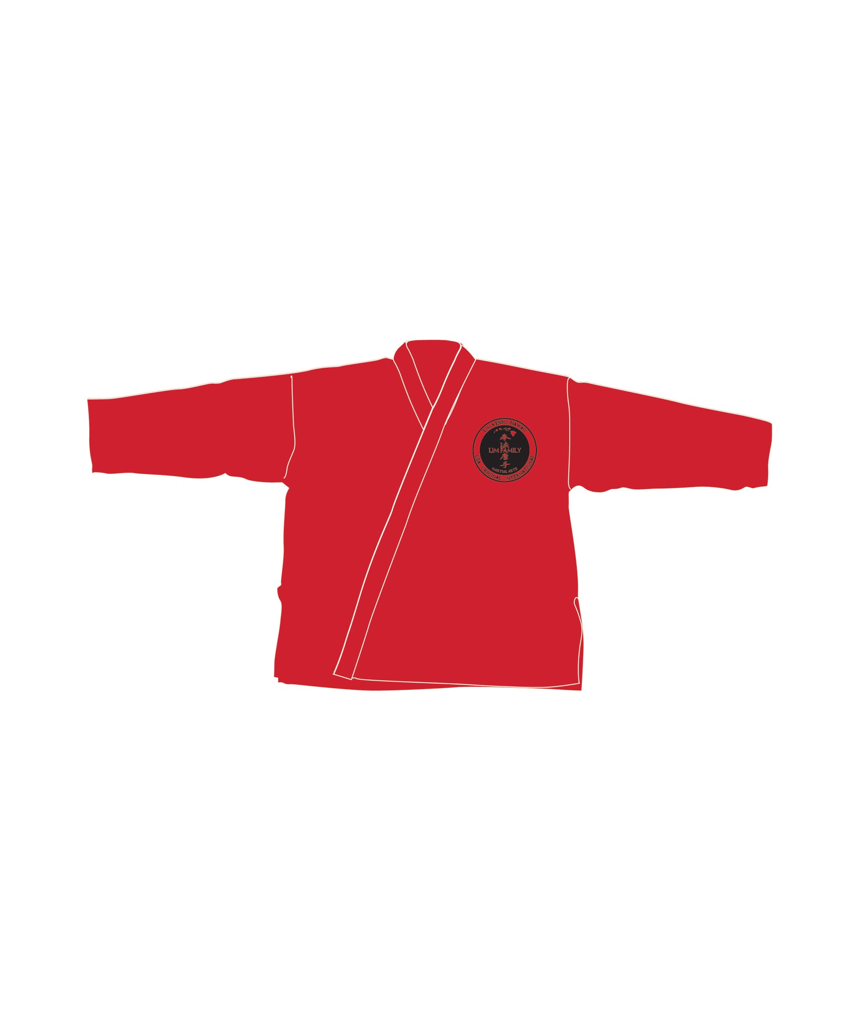 6oz Lightweight Student Jacket Custom, Red