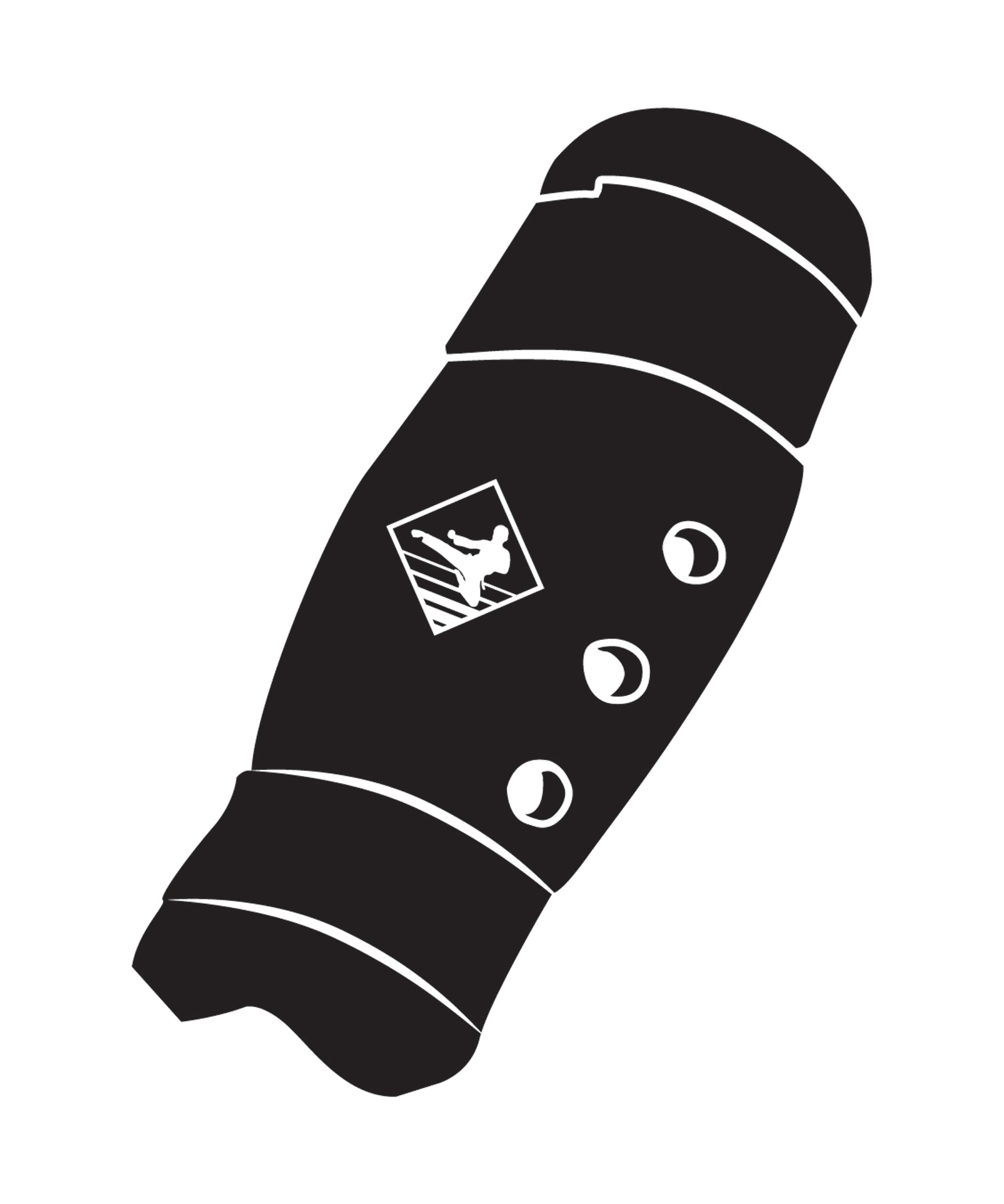 Shin Guard Custom, Black