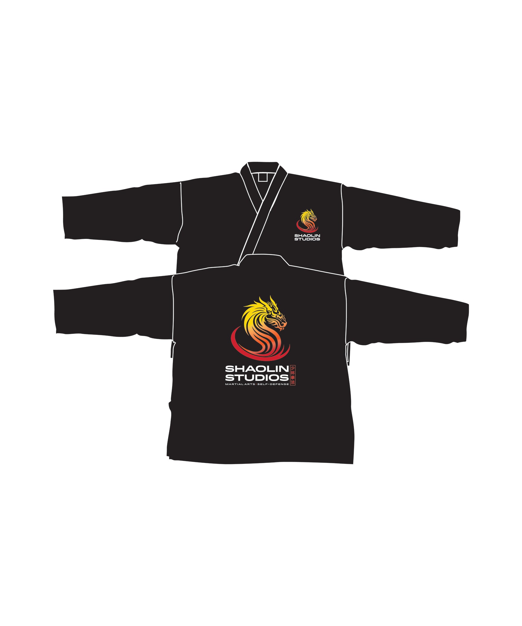 Middleweight Elastic Uniform, Black