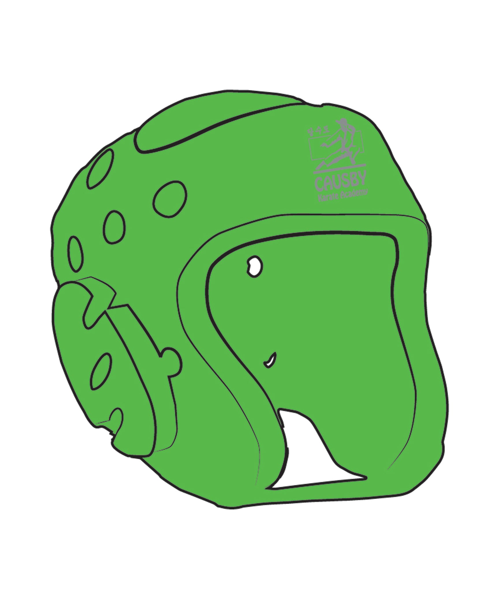 Century Headgear Custom, Neon Green