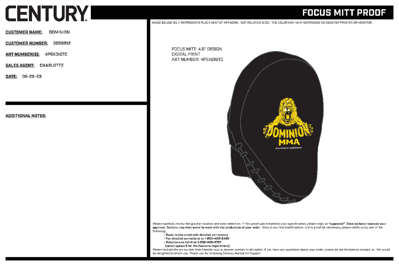 CUSTOM FOCUS MITT, Black
