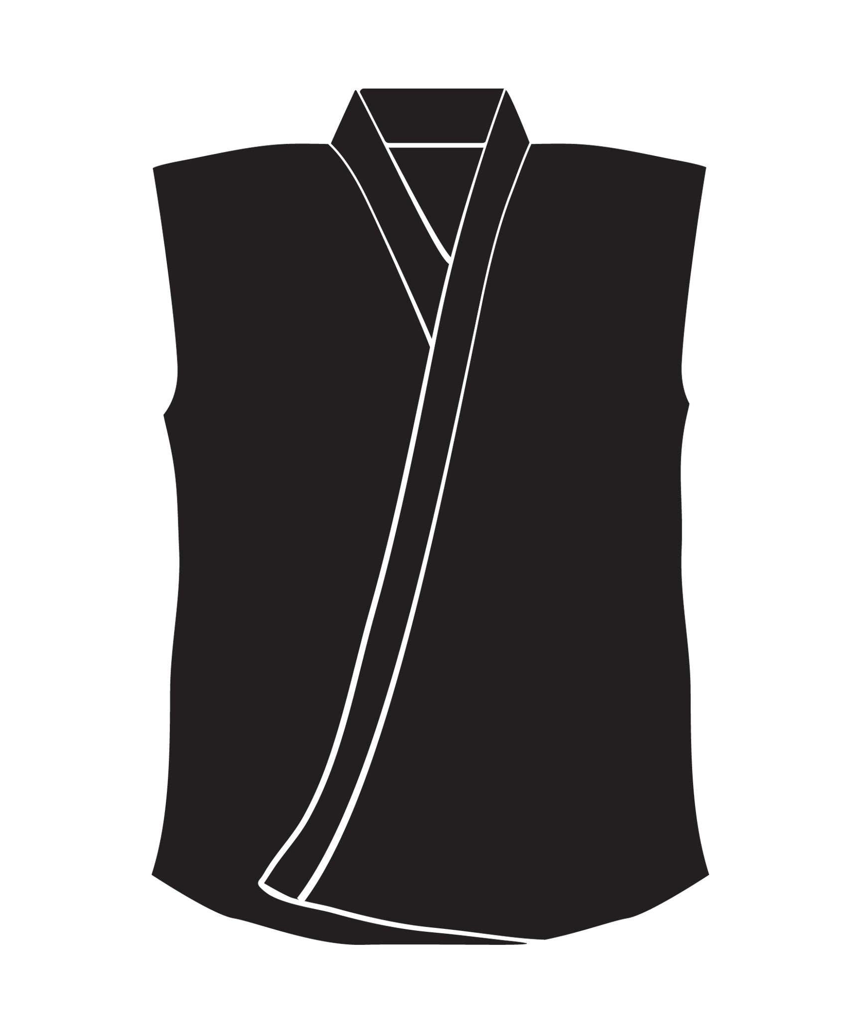 8oz Sleveless Traditional Top, Black