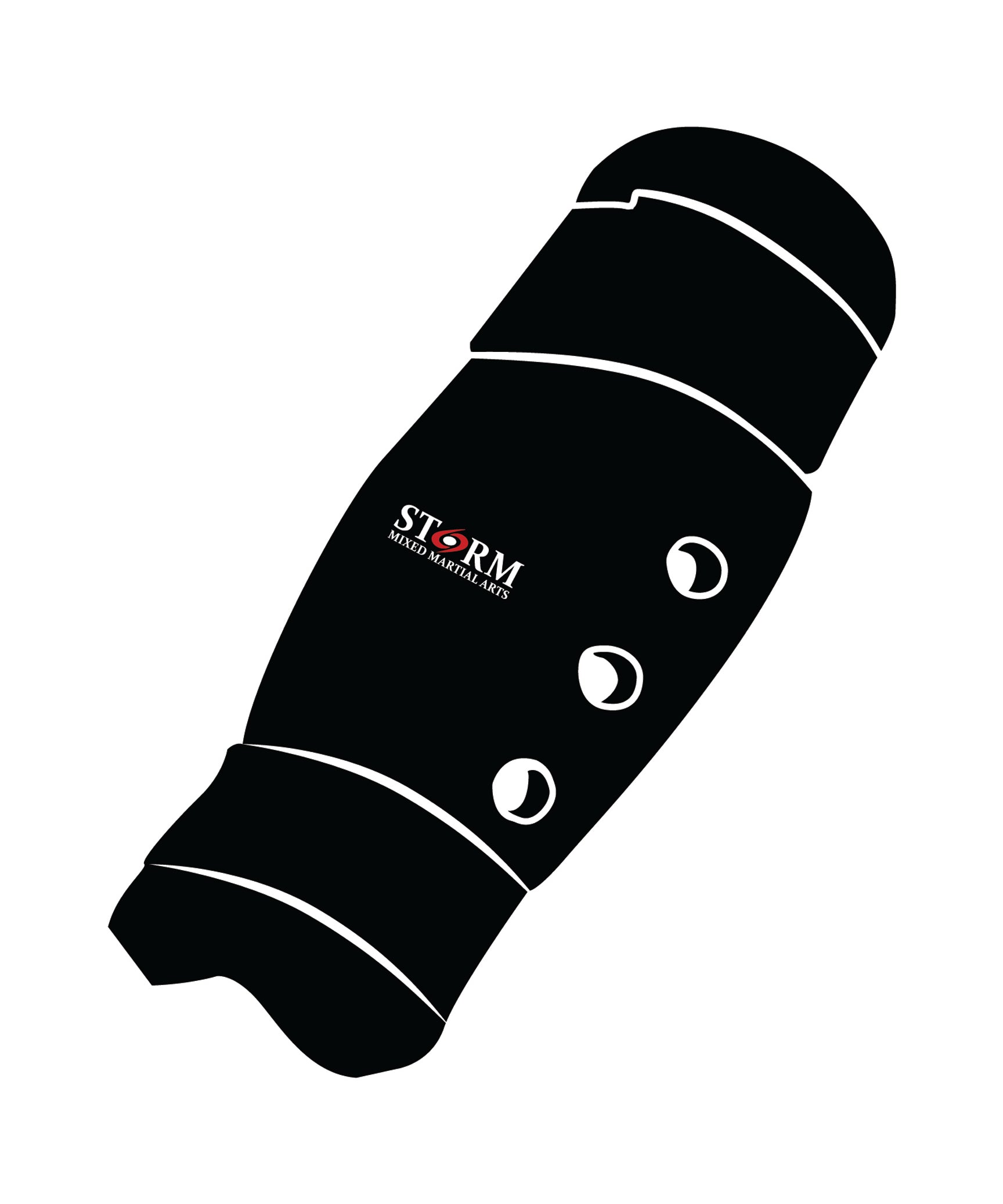 Shin Guard Custom, Black