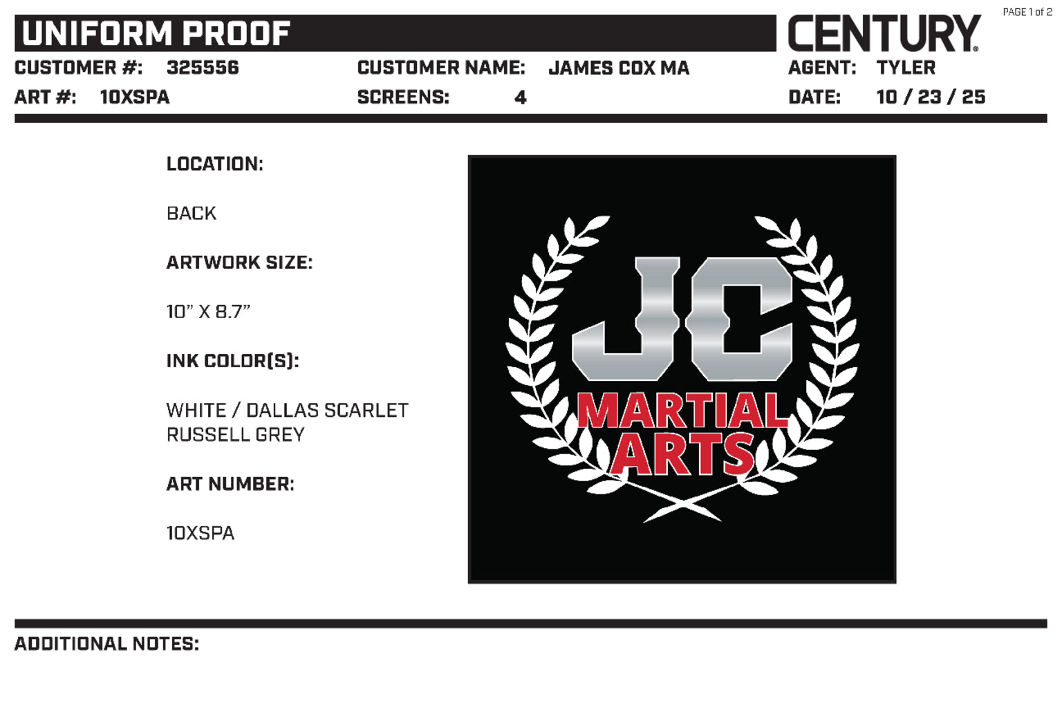 Student Elastic Uniform, Black