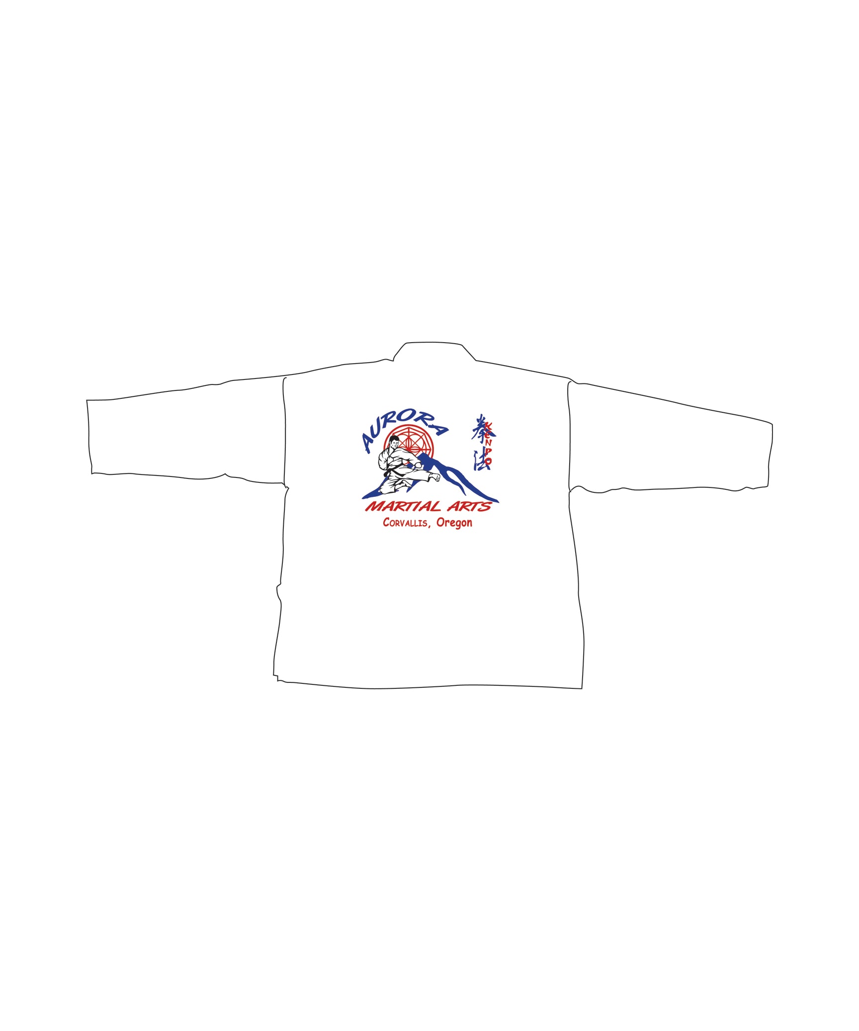 Student Elastic Uniform, White