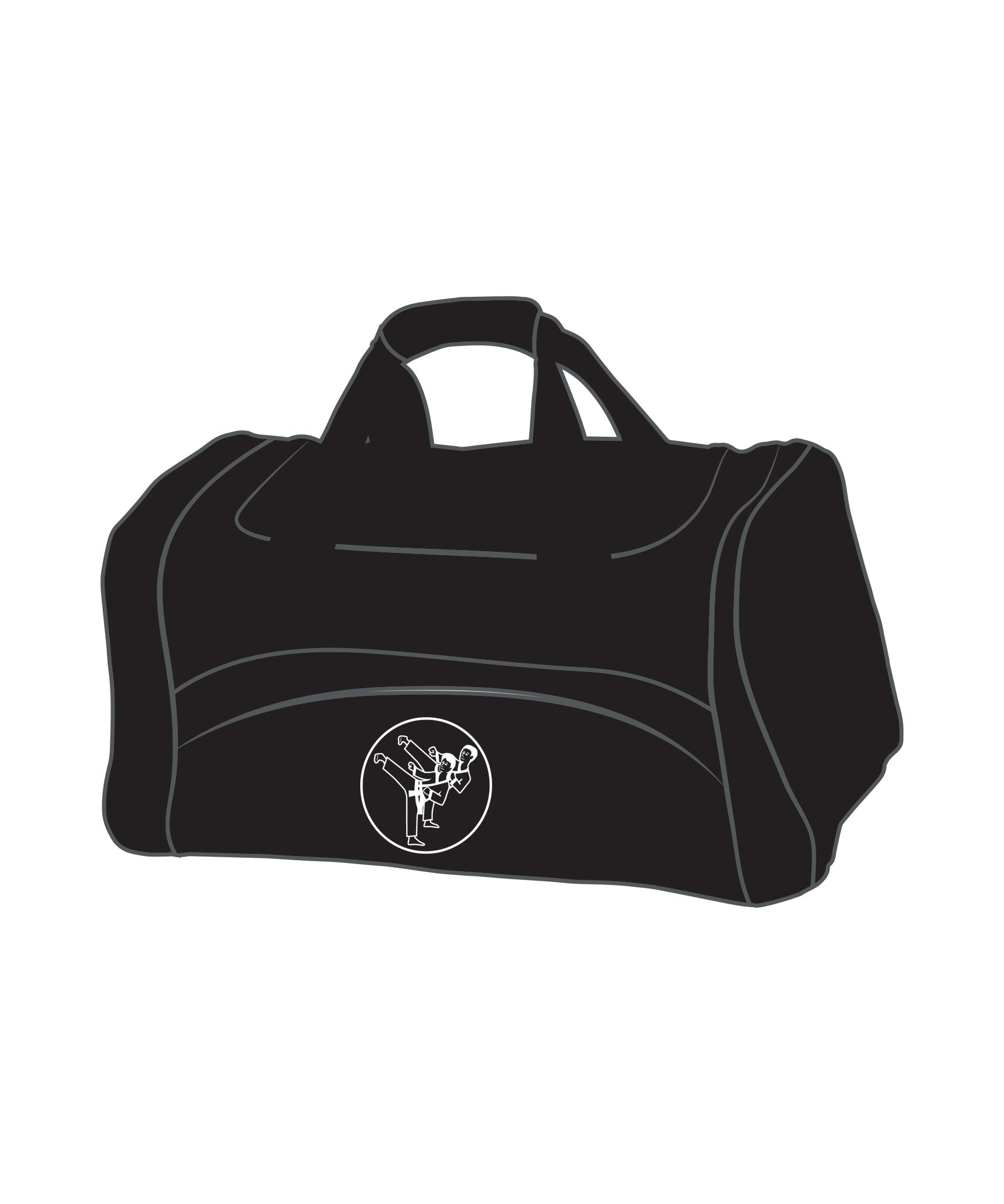 Large Sport Bag - Custom Black, Black