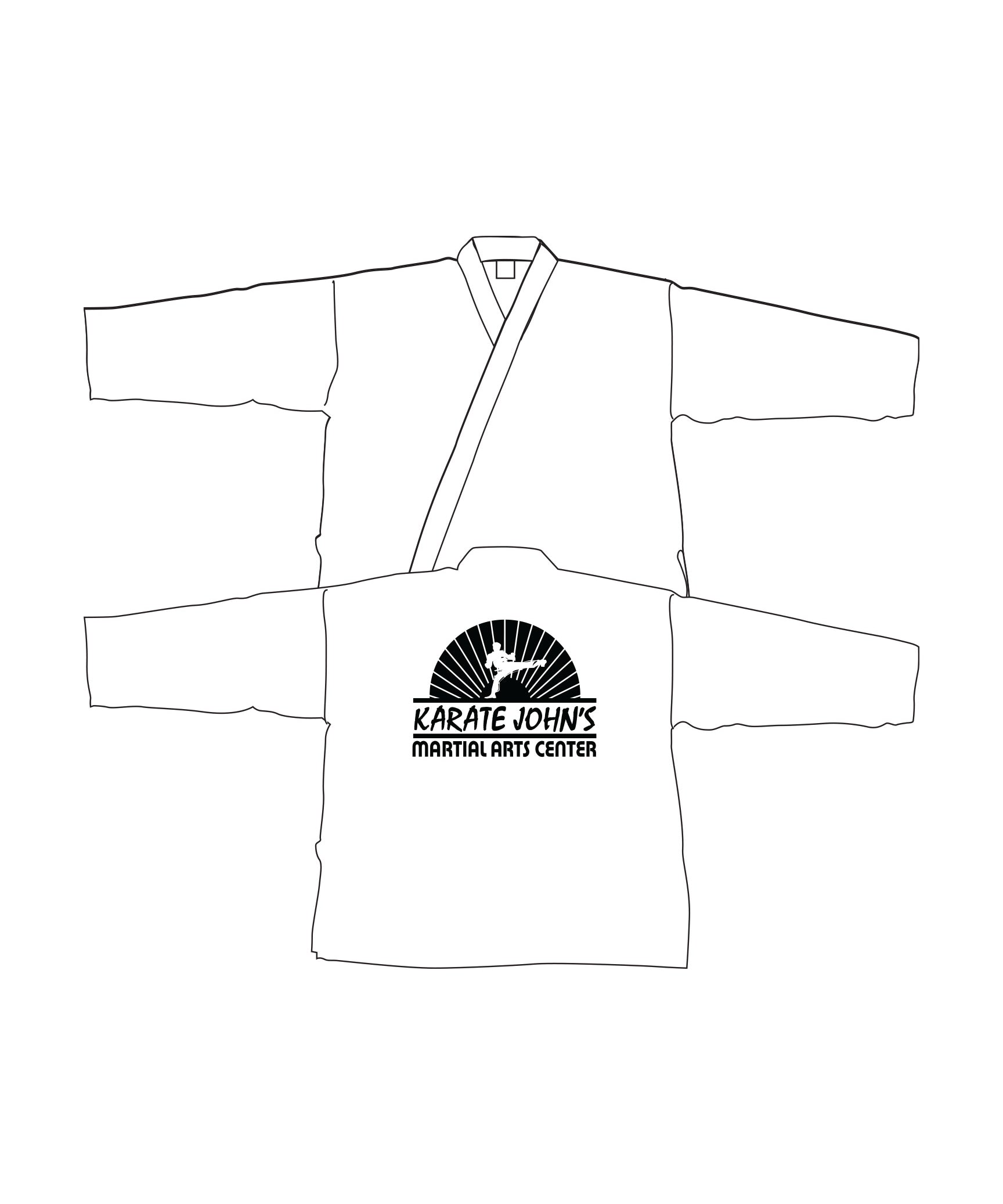 6oz Lightweight Student Jacket Custom, White