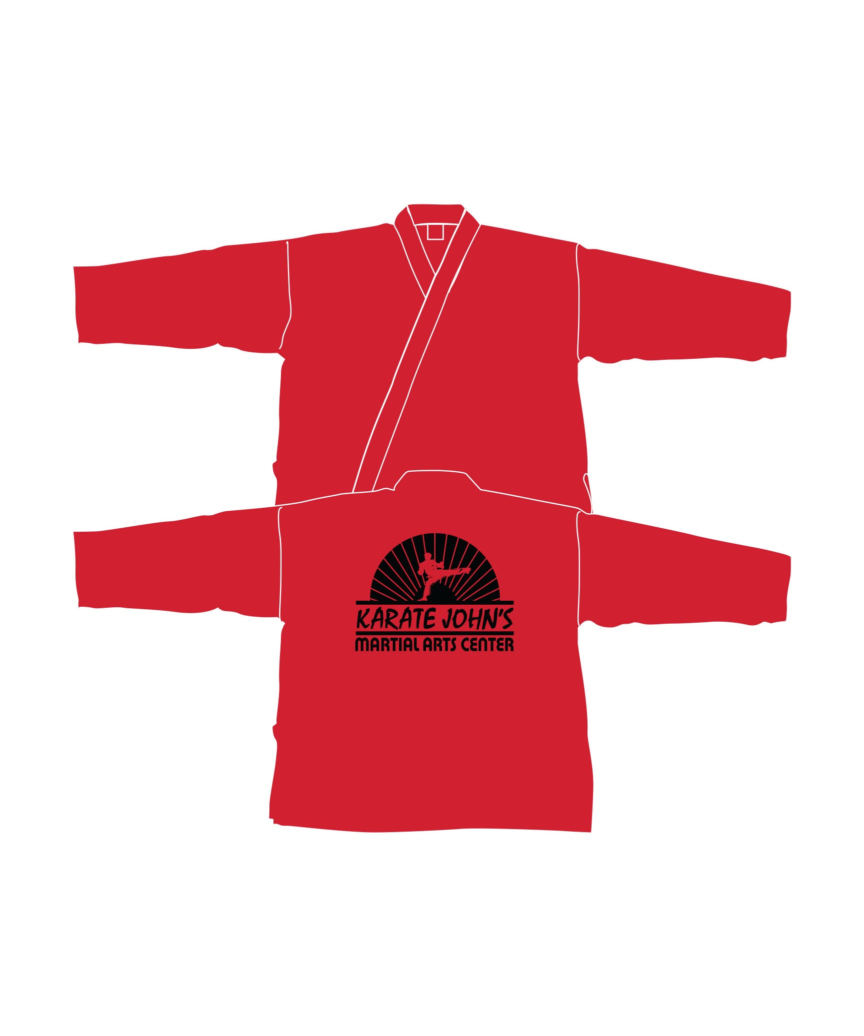 6oz Lightweight Student Jacket Custom, Red