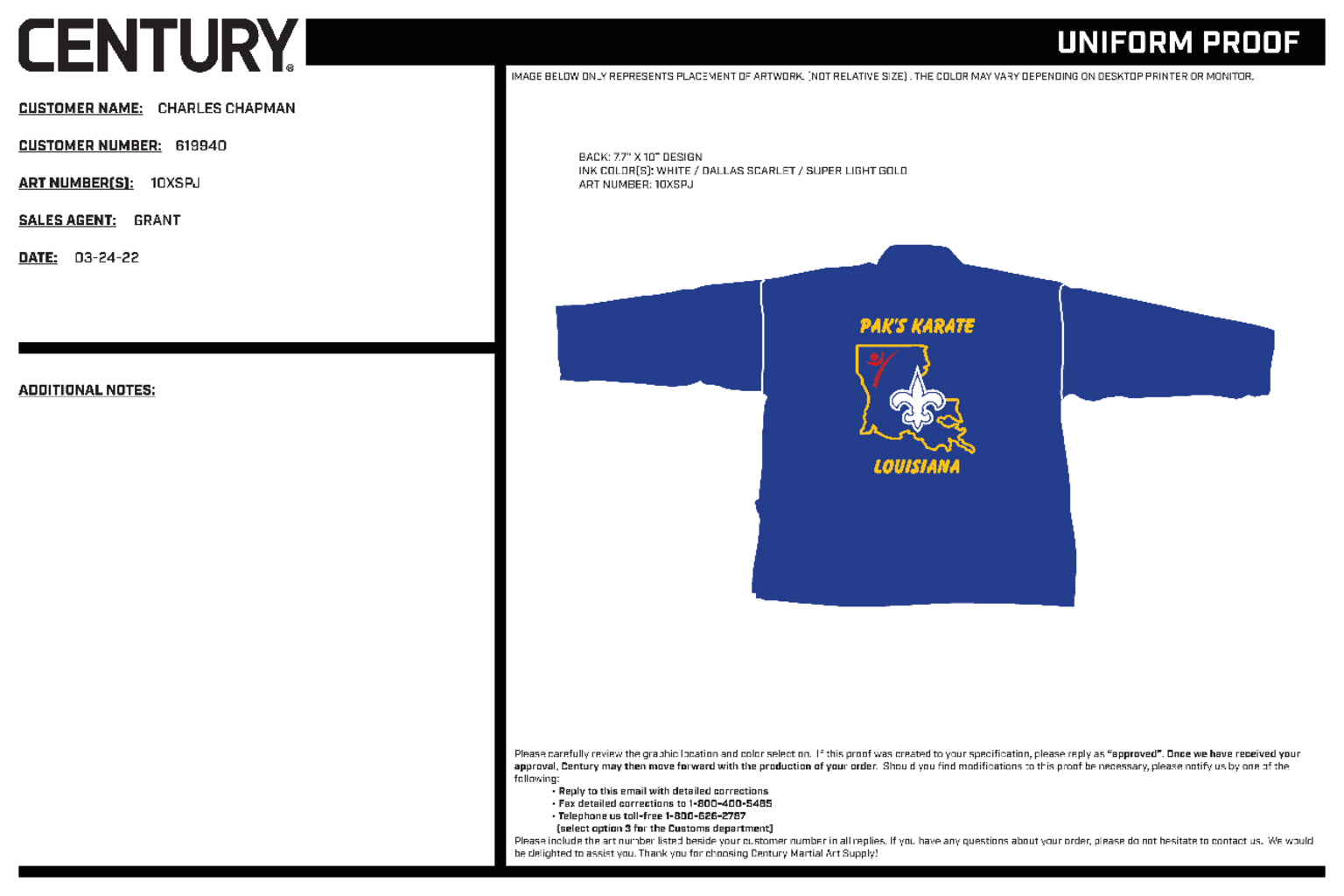 Student Elastic Uniform, Blue