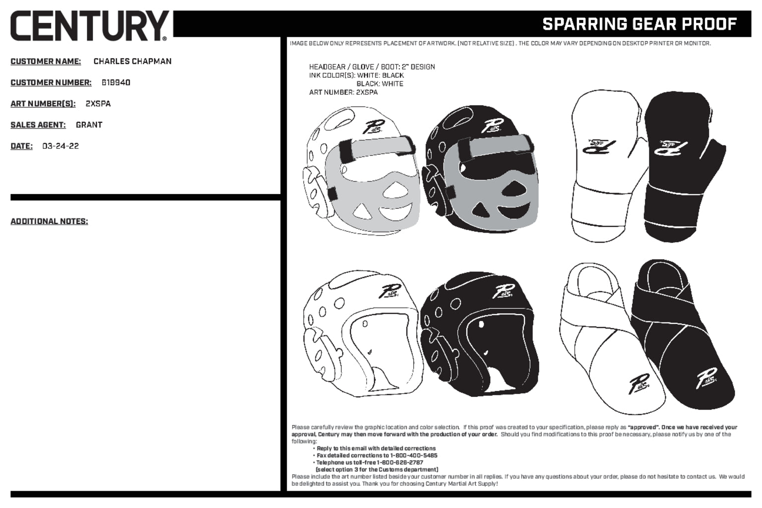 Century Glove Blank, Black