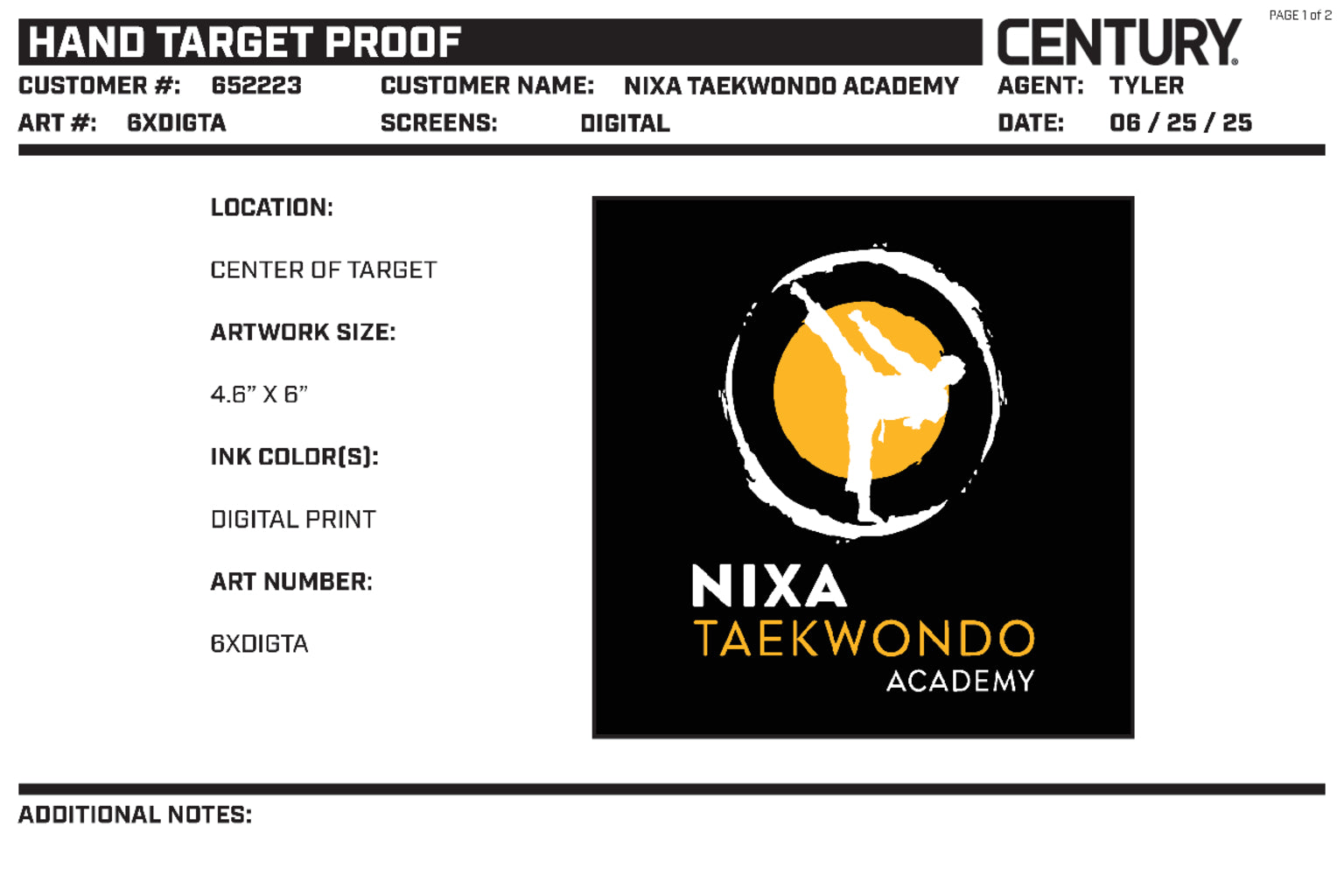 CUSTOM HAND TARGET Black, Black