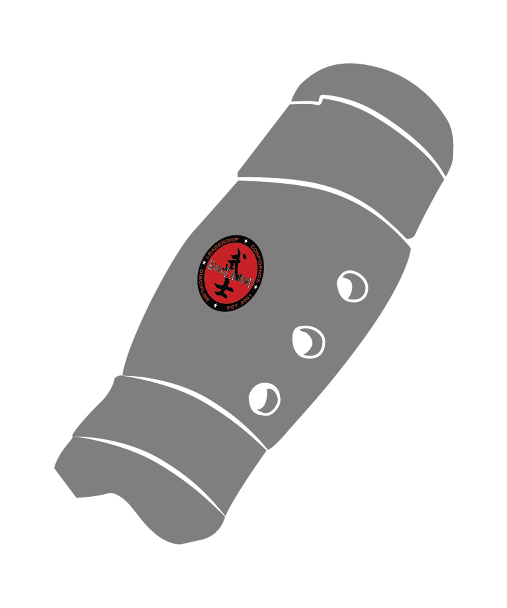 Shin Guard Custom, Grey