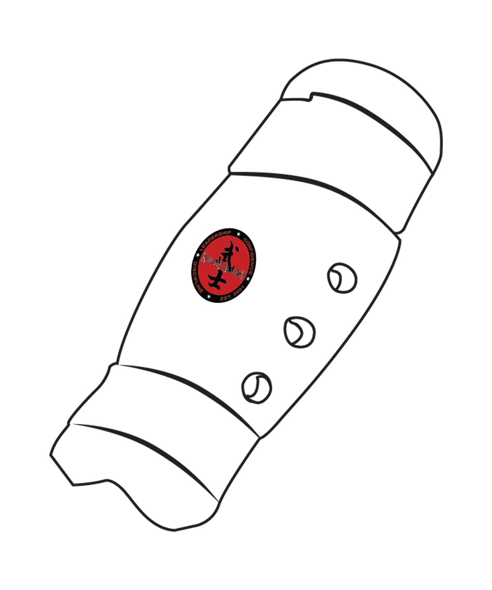 Shin Guard Custom, White