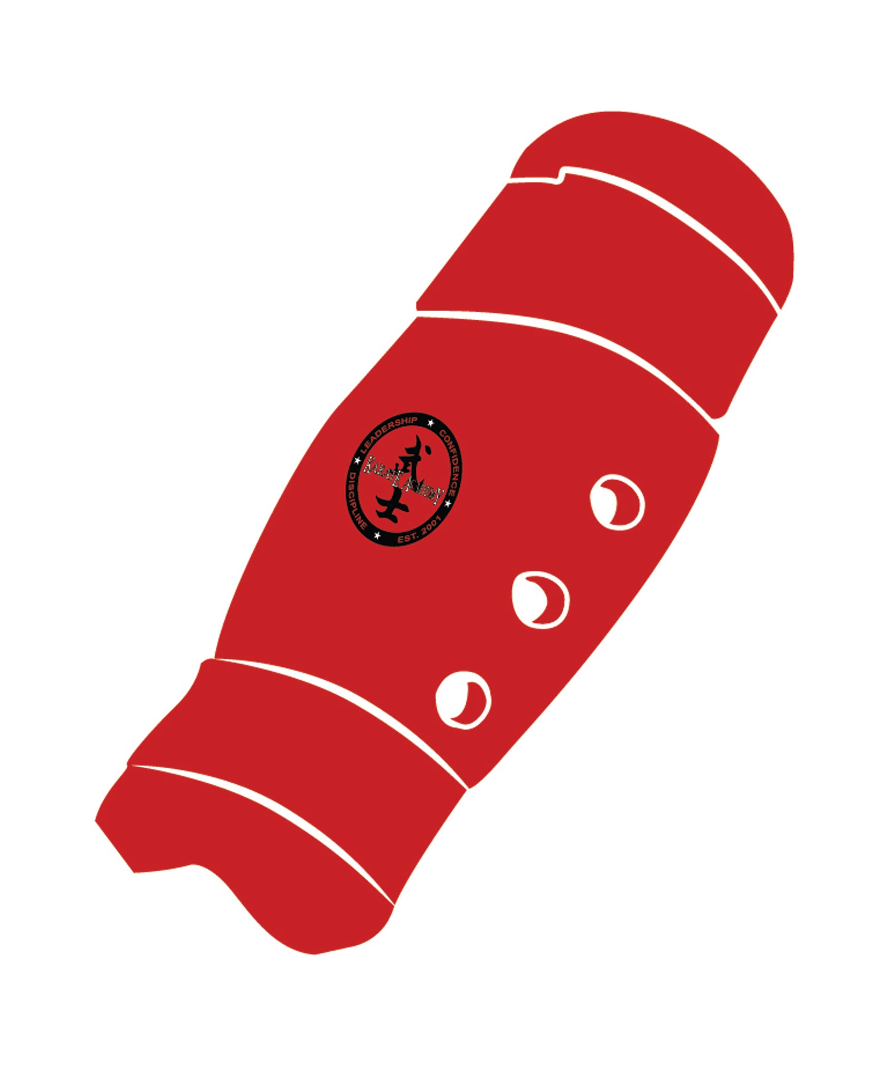 Shin Guard Custom, Red