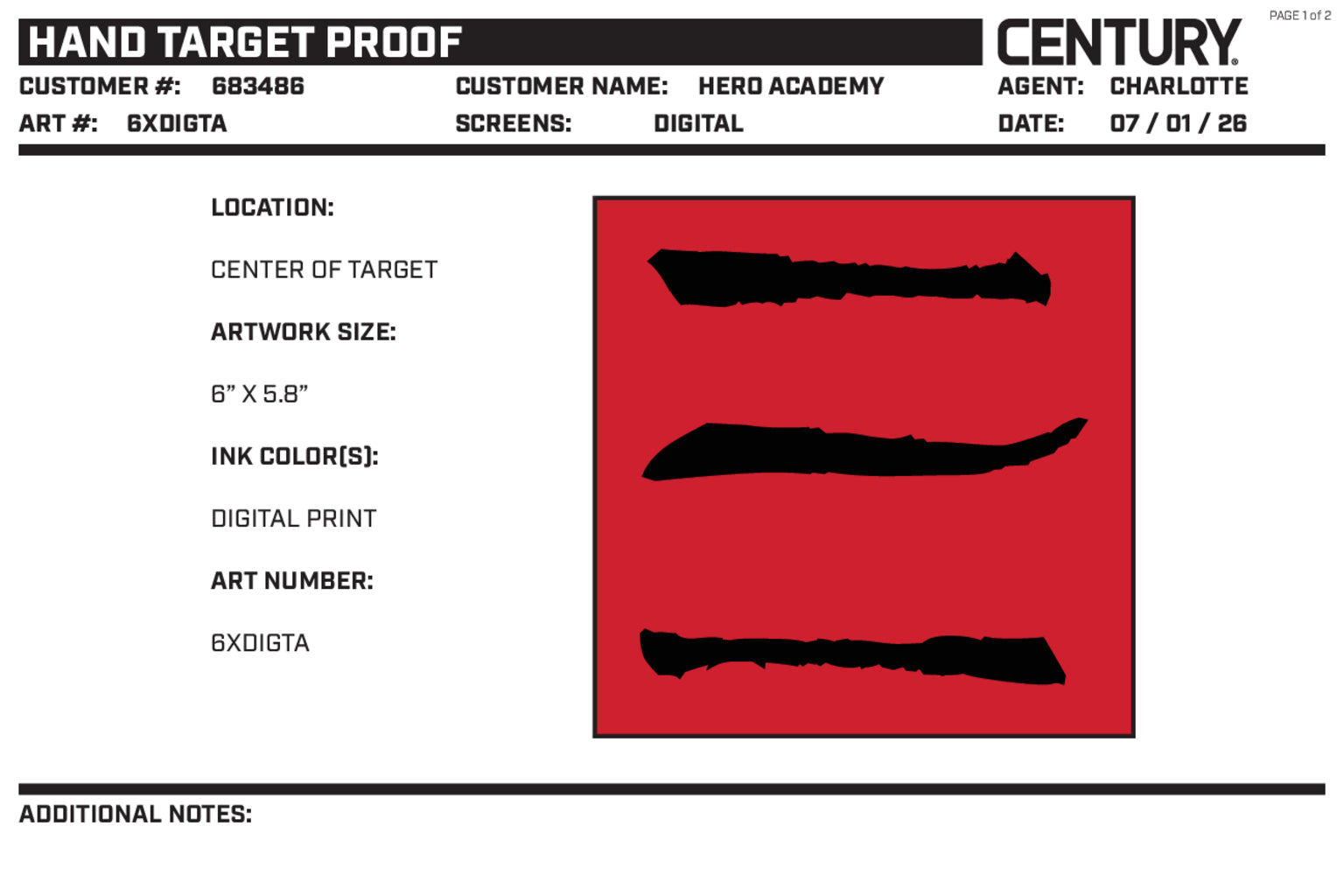 CUSTOM HAND TARGET Black, Red