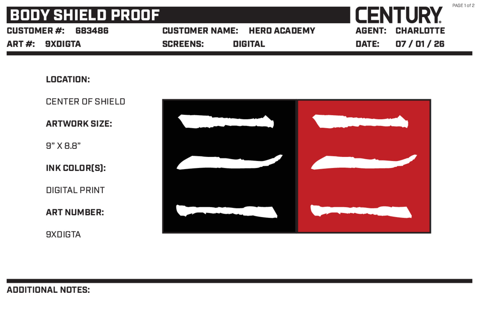 CUSTOM BODY SHIELD, Red