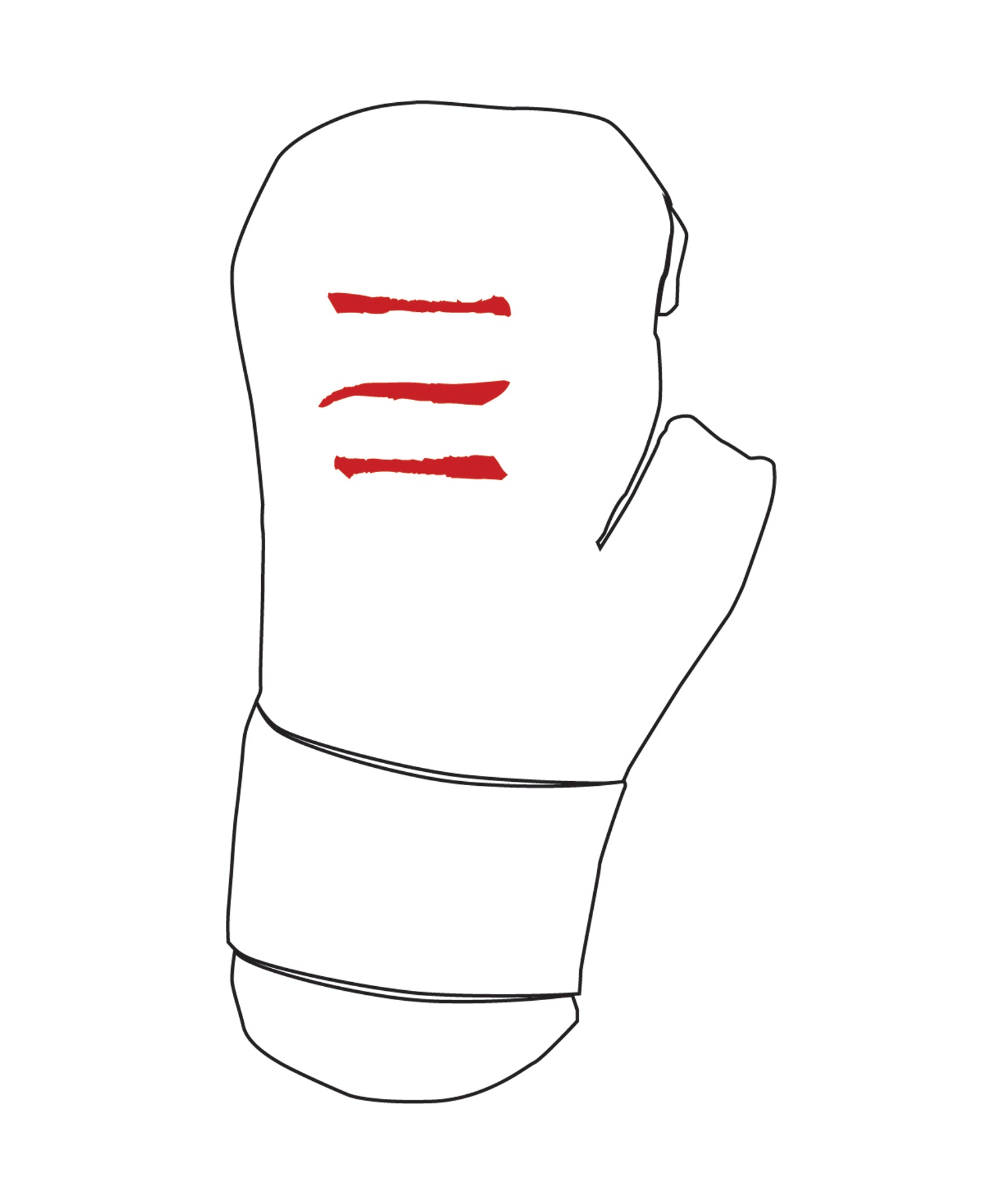 Century Glove Blank, White