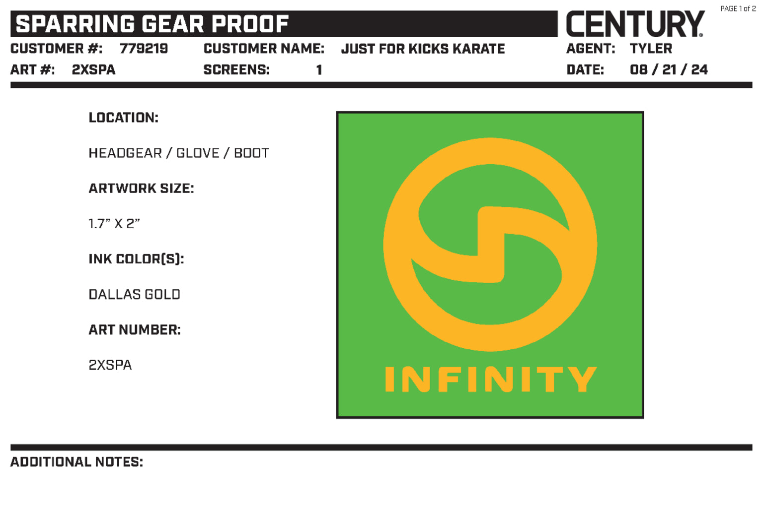 Century Glove Blank, Neon Green