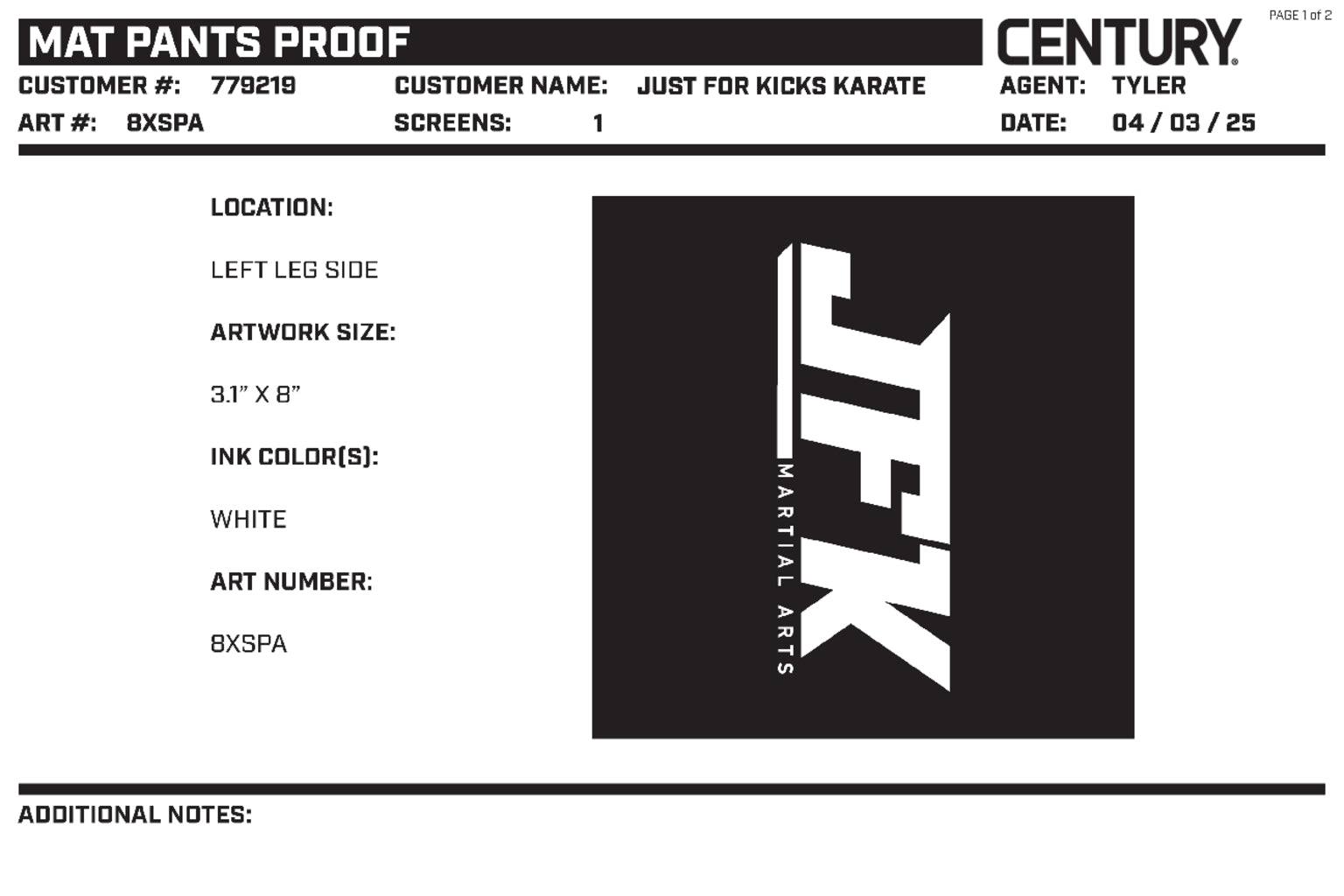 Mat Pant Custom, Black